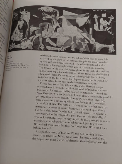 Picasso and his art / Denis Thomas -  قطع كبير ملحق بالصور / هارد كفر