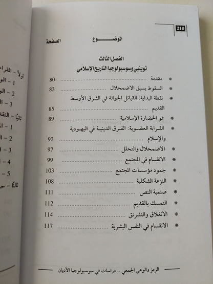 الرمز والوعي الجمعي .. دراسات في سوسيولوجيا الاديان / أشرف منصور