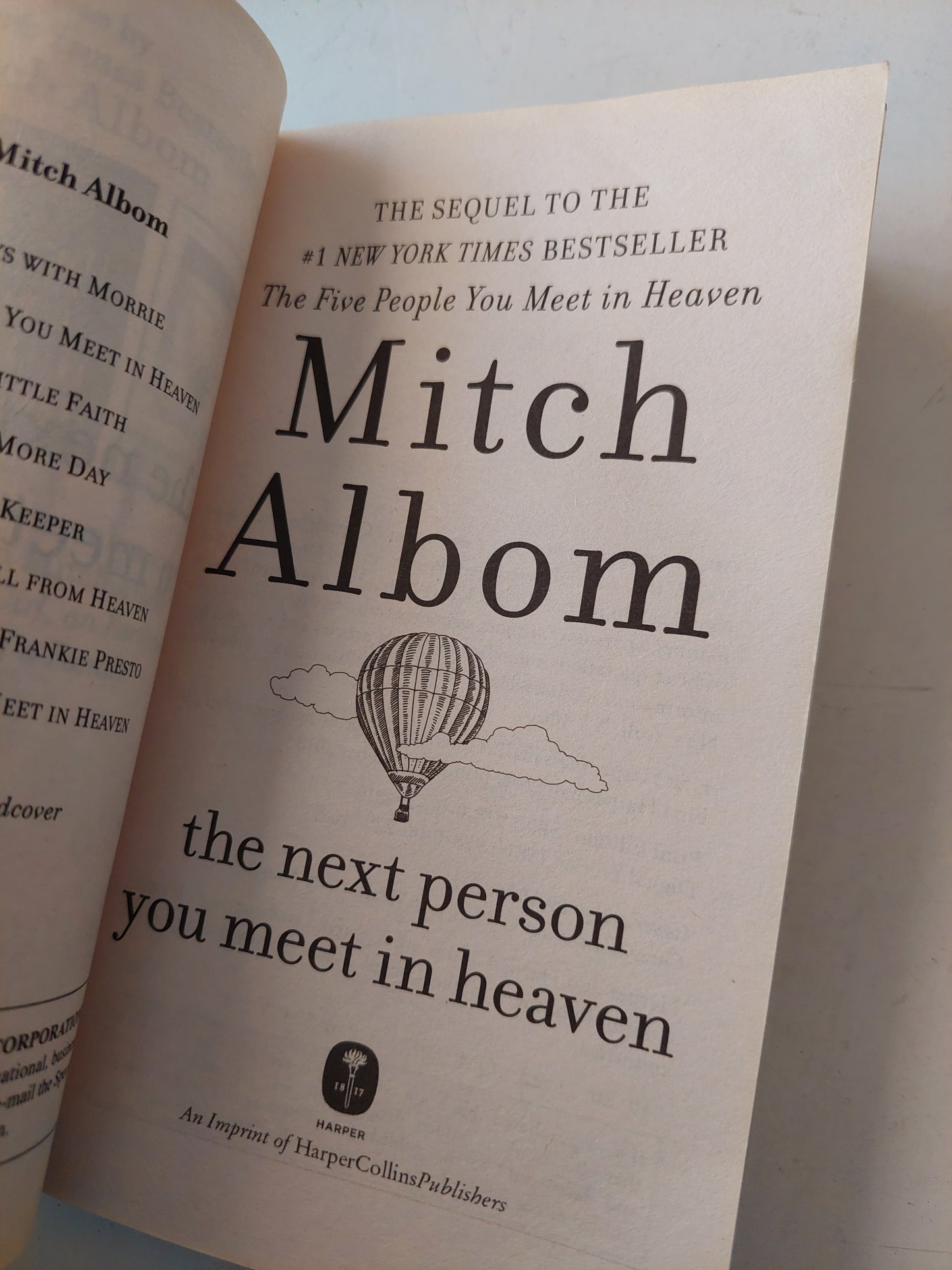 The next person you meet in heaven / Mitch Albom