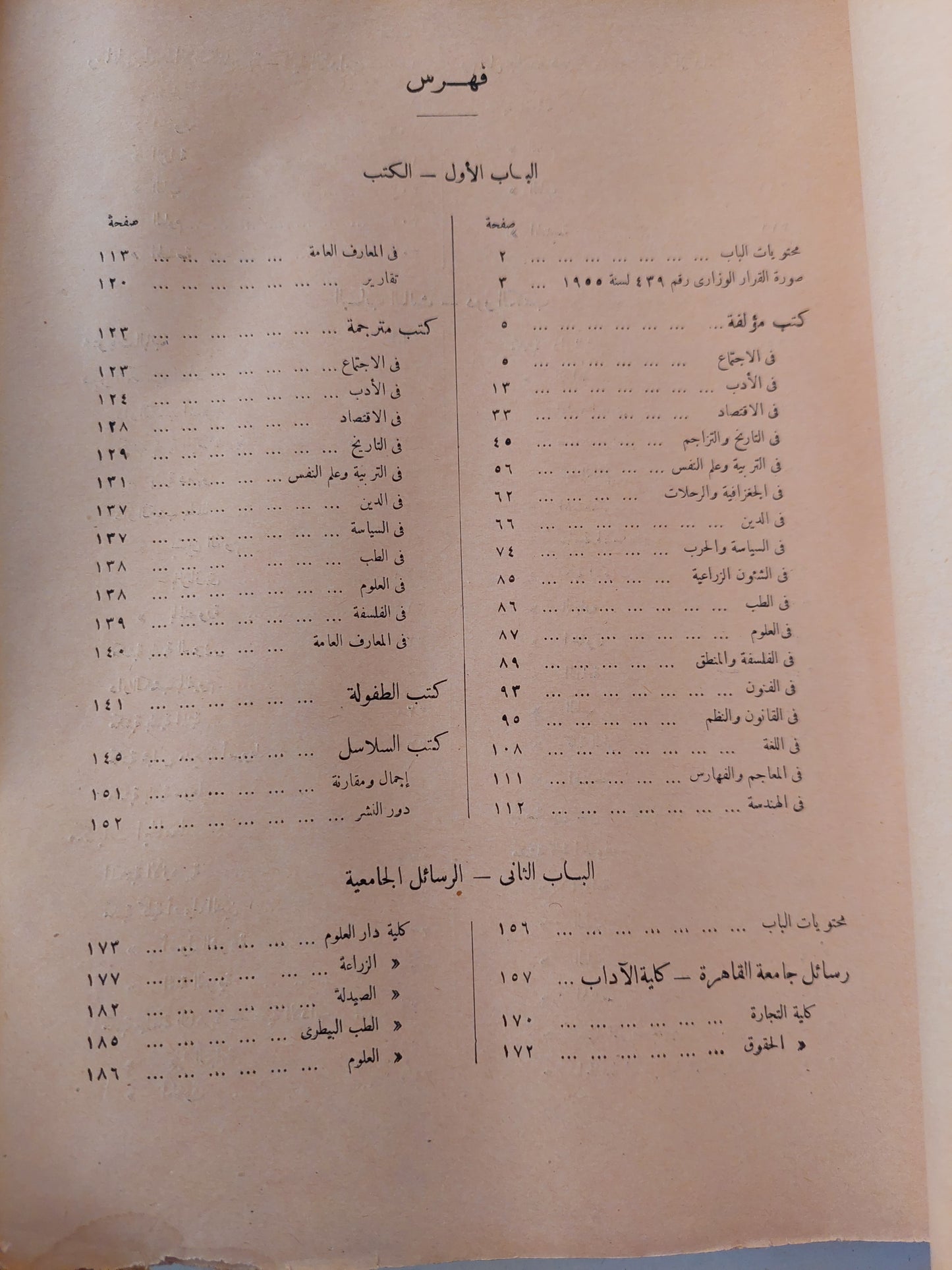 السجل الثقافى سنة 1955 - مجلد ضخم قطع كبير- المجلد الثامن ١٩٥٨