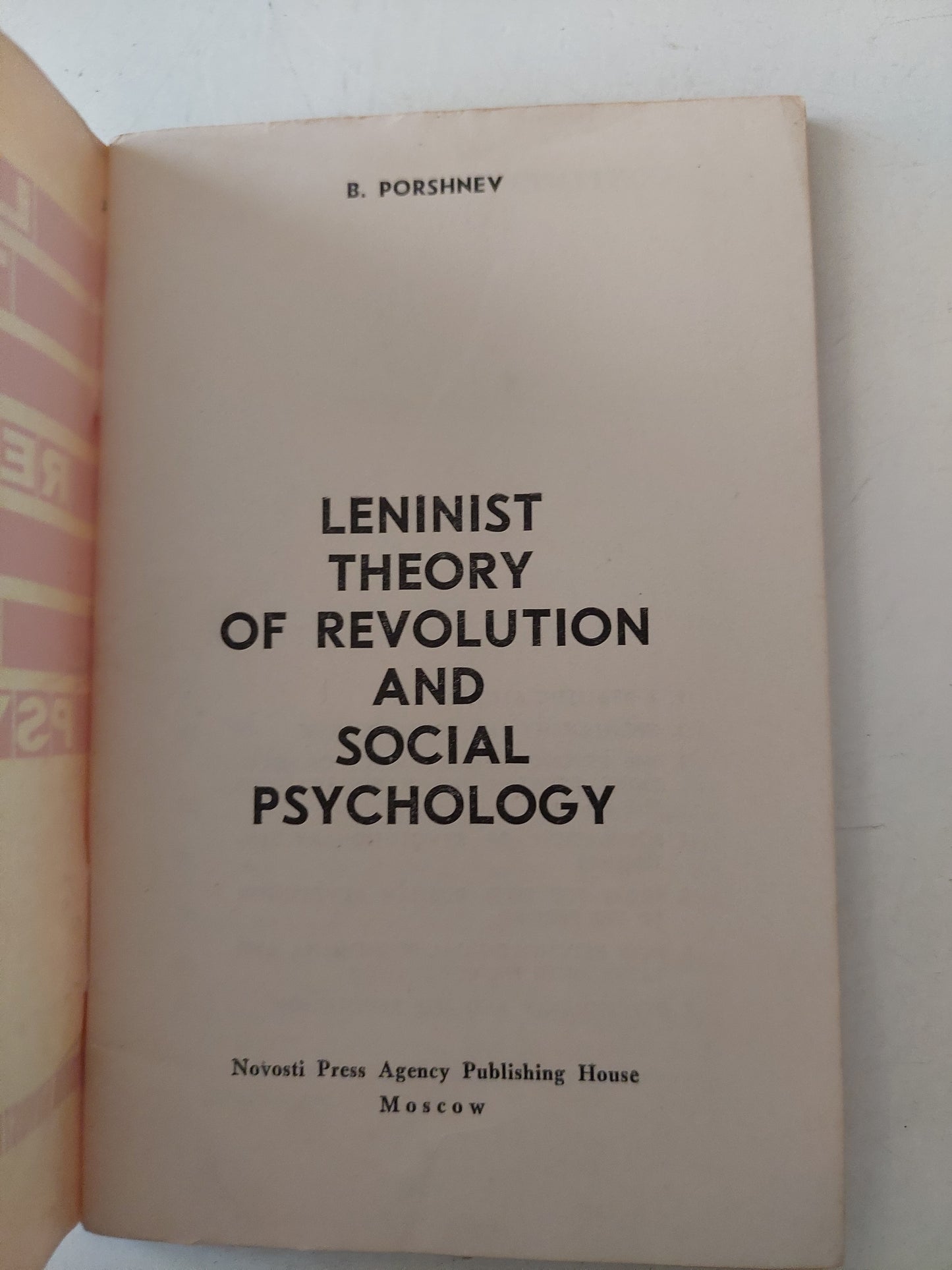 Leninist theory of revolution and social psychology