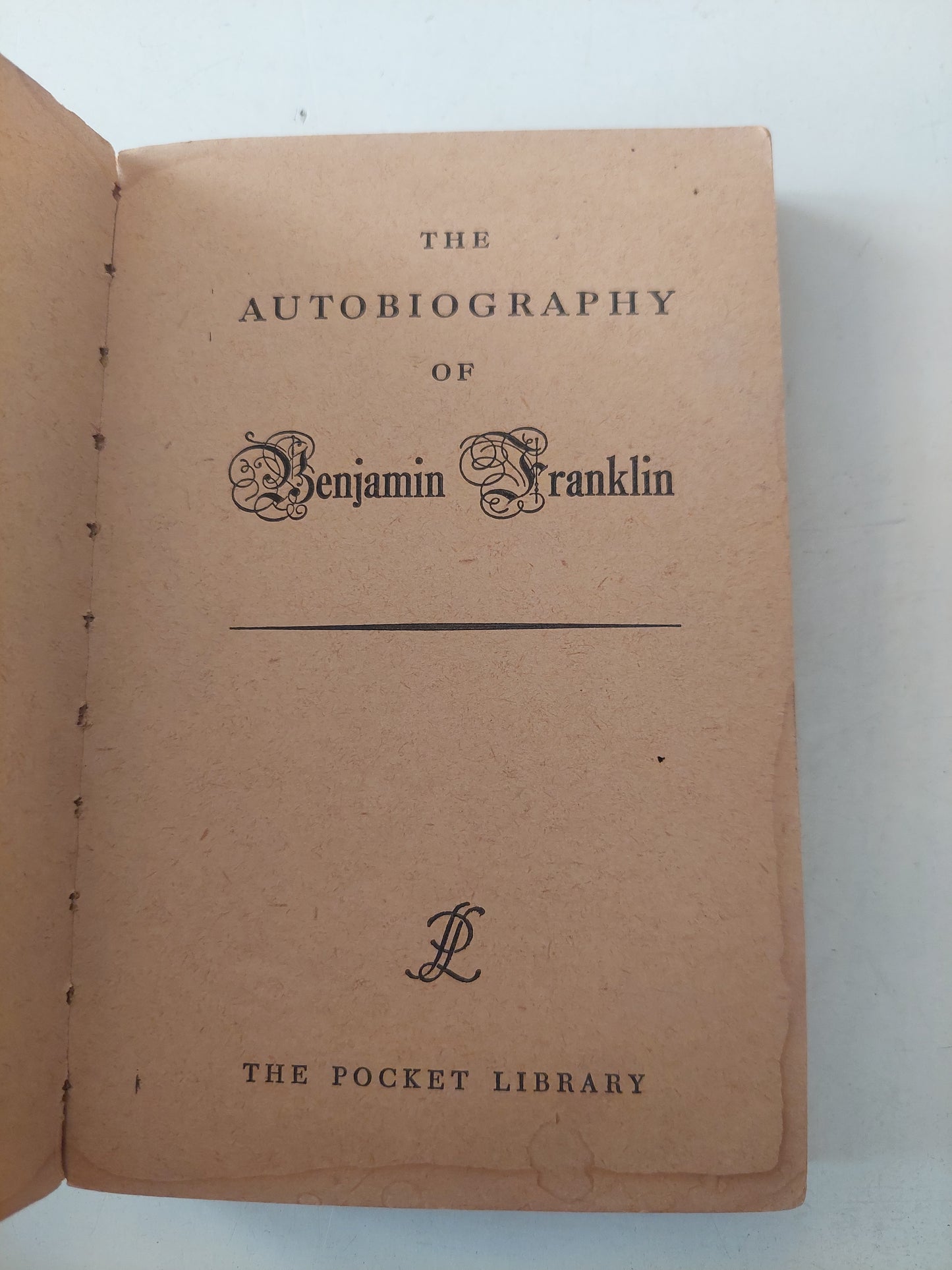 The autobiography of Benjamin Franklin - طبعة ١٩٥٤