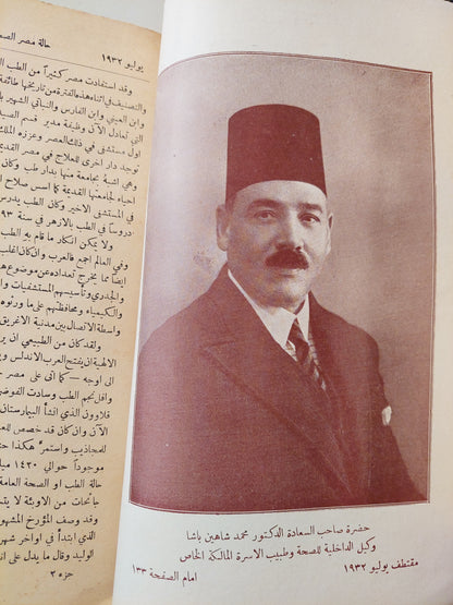 مجلة المقتطف .. يونيو 1932 .. حالة مصر الصحية لمحمد شاهين باشا .. فلسفة الأدب لمصطفى صادق الرفاعى .. مدينة الأحلام للدكتور ناجى - طبعة ١٩٣٢