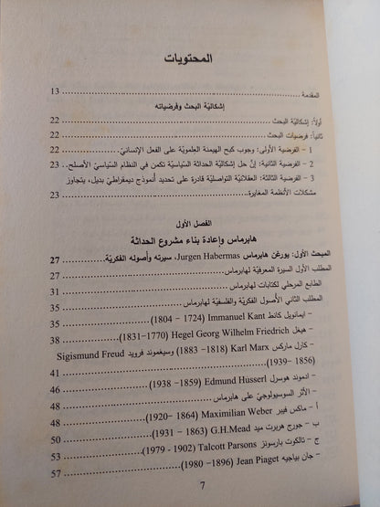 الإشكالية السياسية للحداثة .. من فلسفة الذات الى فلسفة التواصل / على عبود المحمداوى