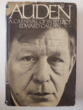 Auden .. a carnival of intellect / Edward Callan