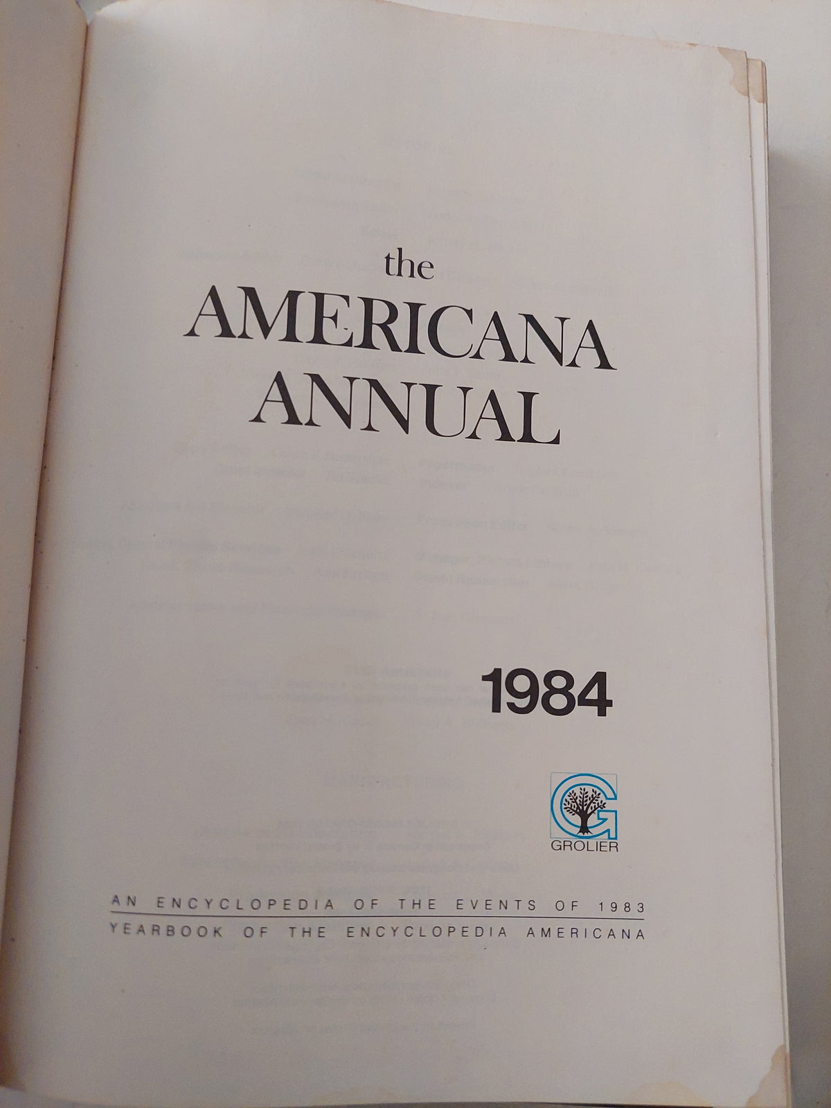 The American Annual 1984 