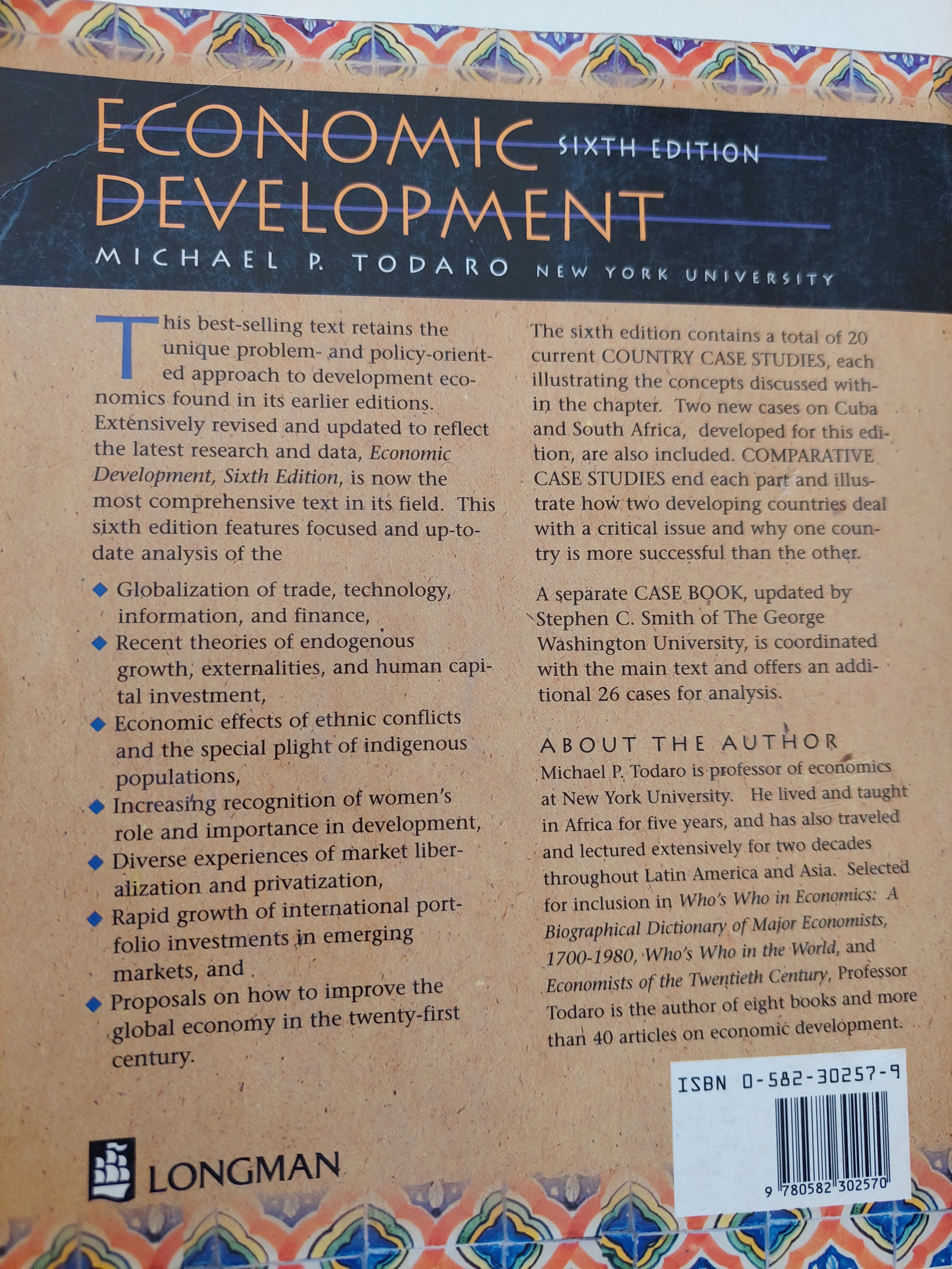 Economic Development / Michael P. Todaro - متجر كتب مصرمتجر كتب مصر