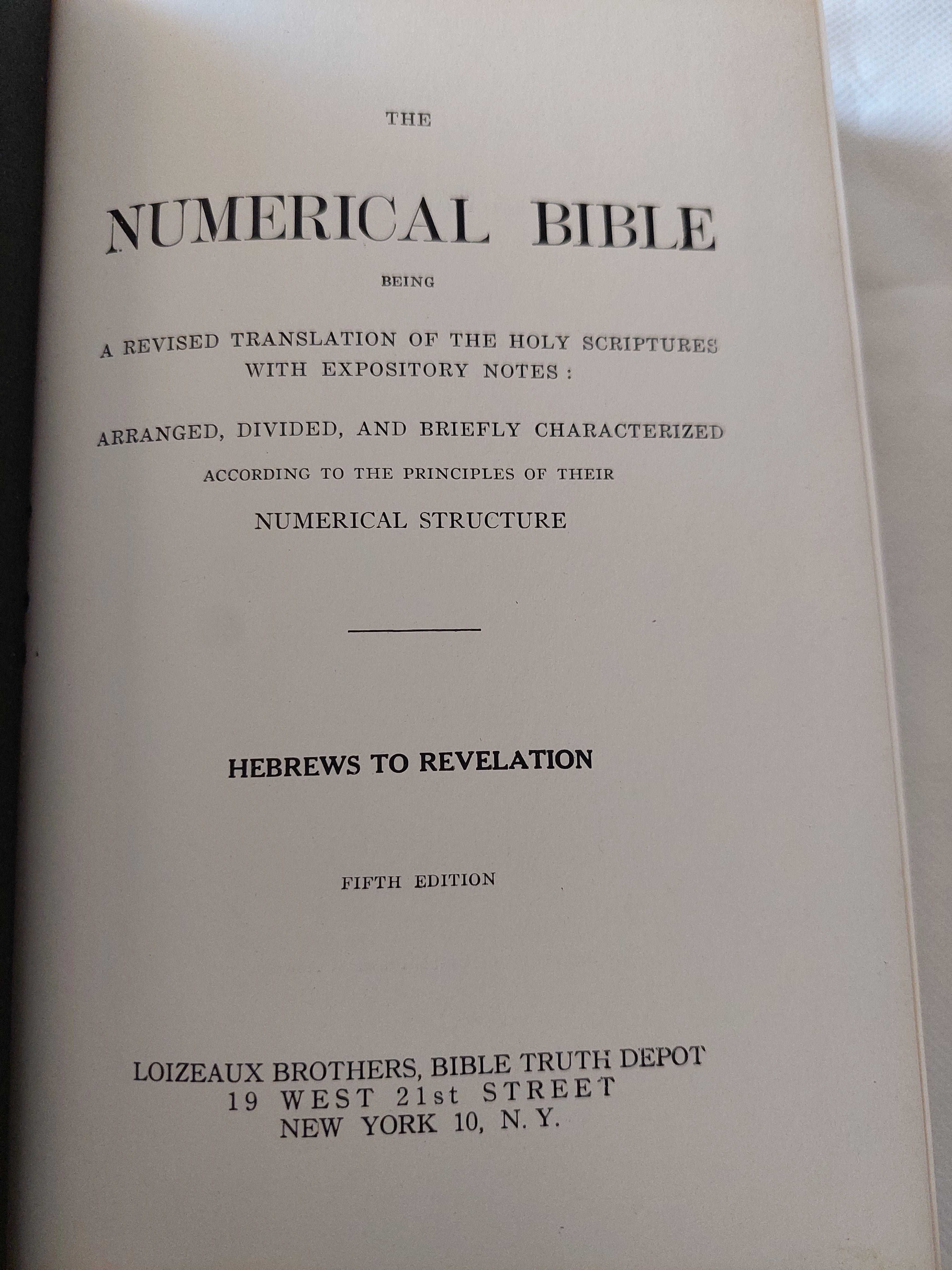 The Numerical Bible