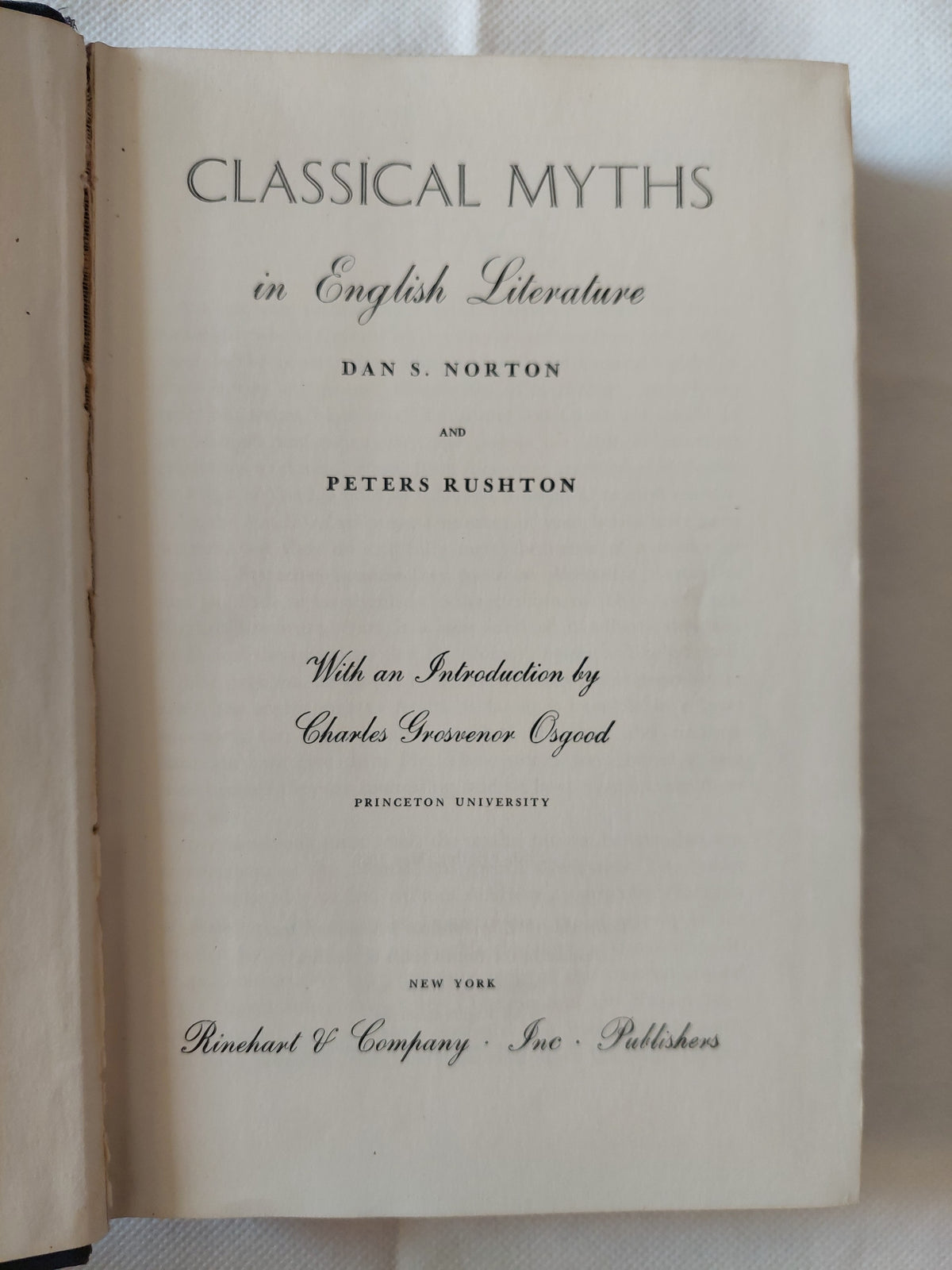 Classical Myths in English Literature - هارد كفر