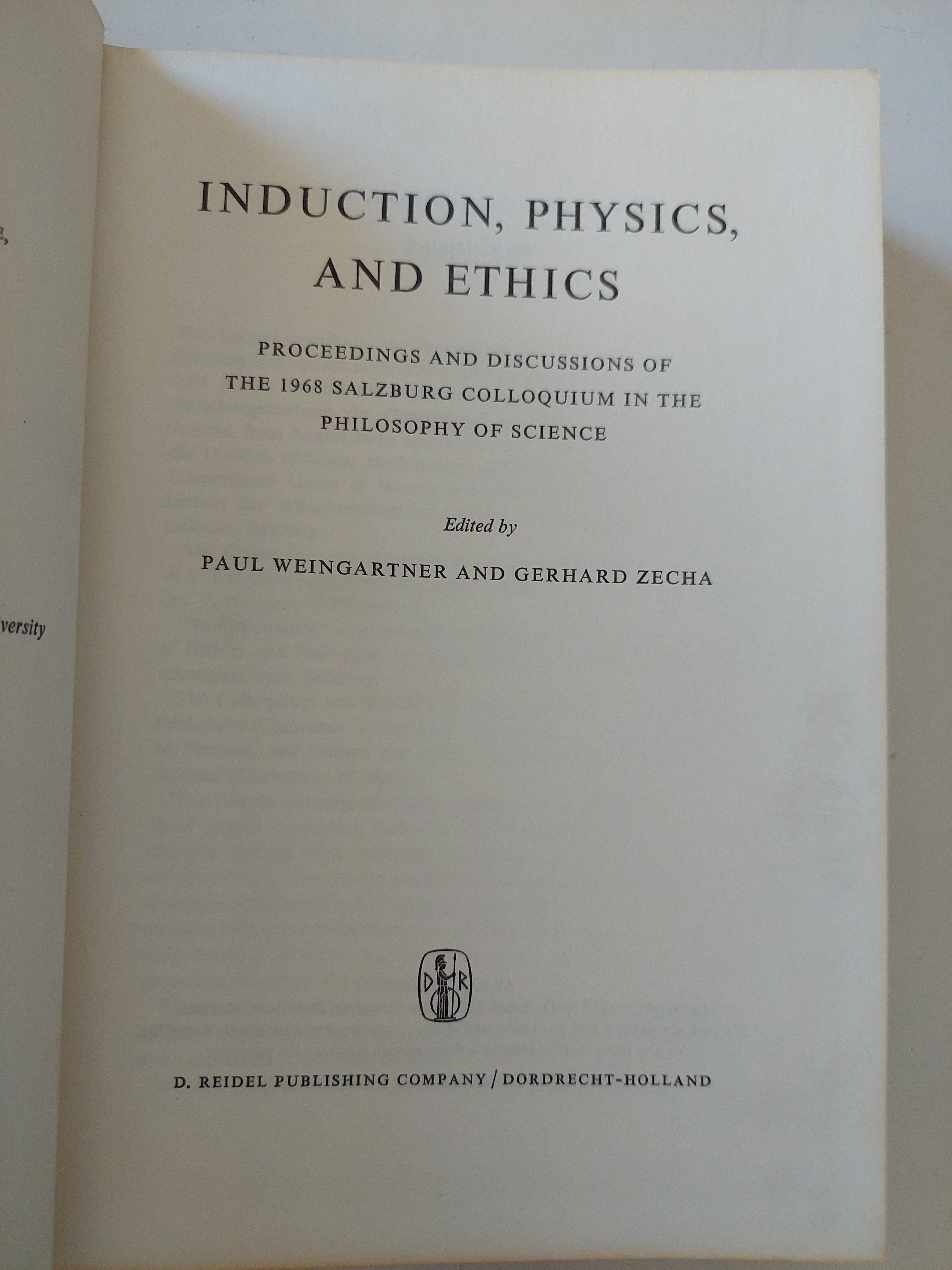 Induction physics and ethics