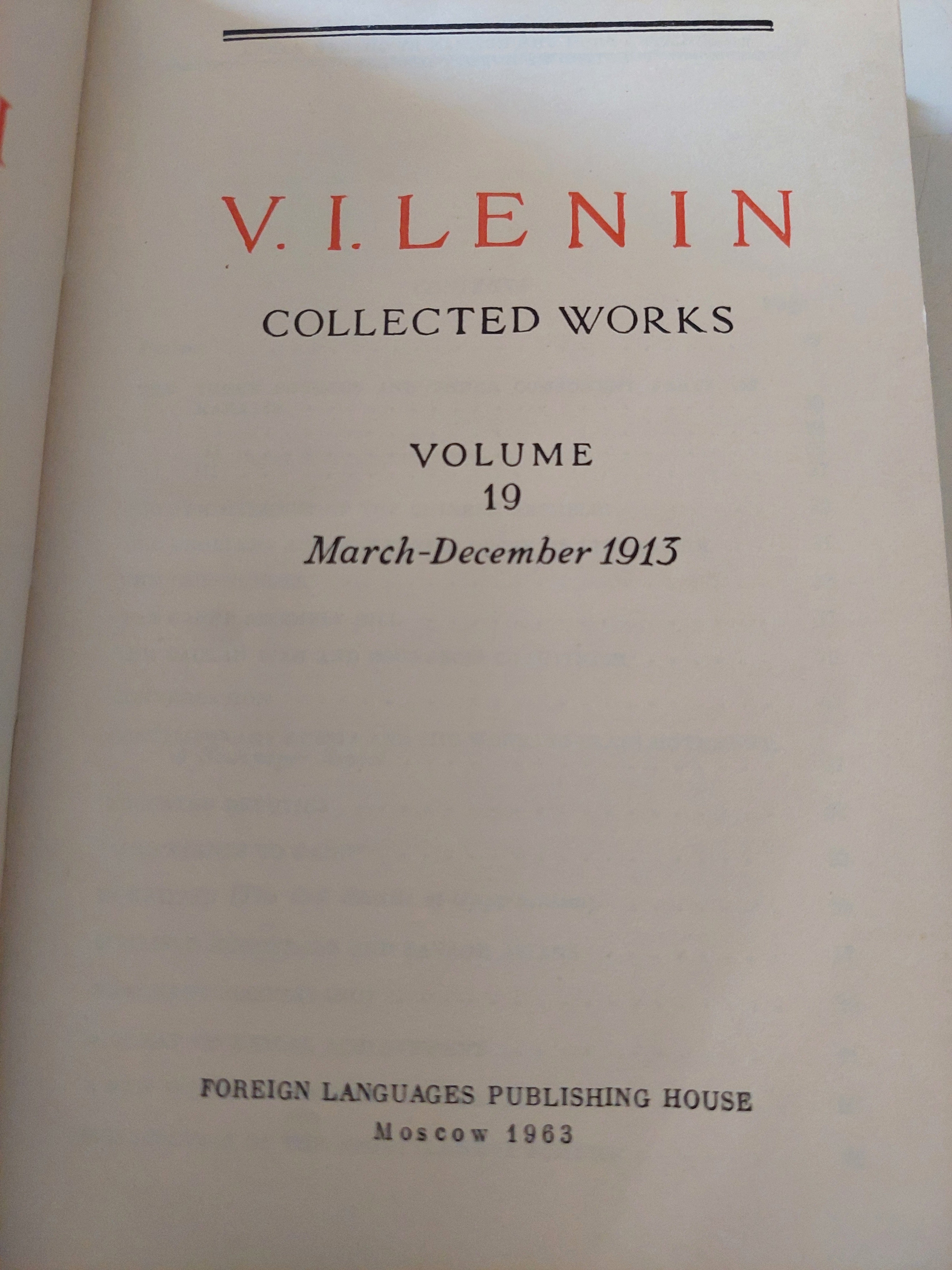 Collected works Vol 19 / Vladimir Lenin - هارد كفر