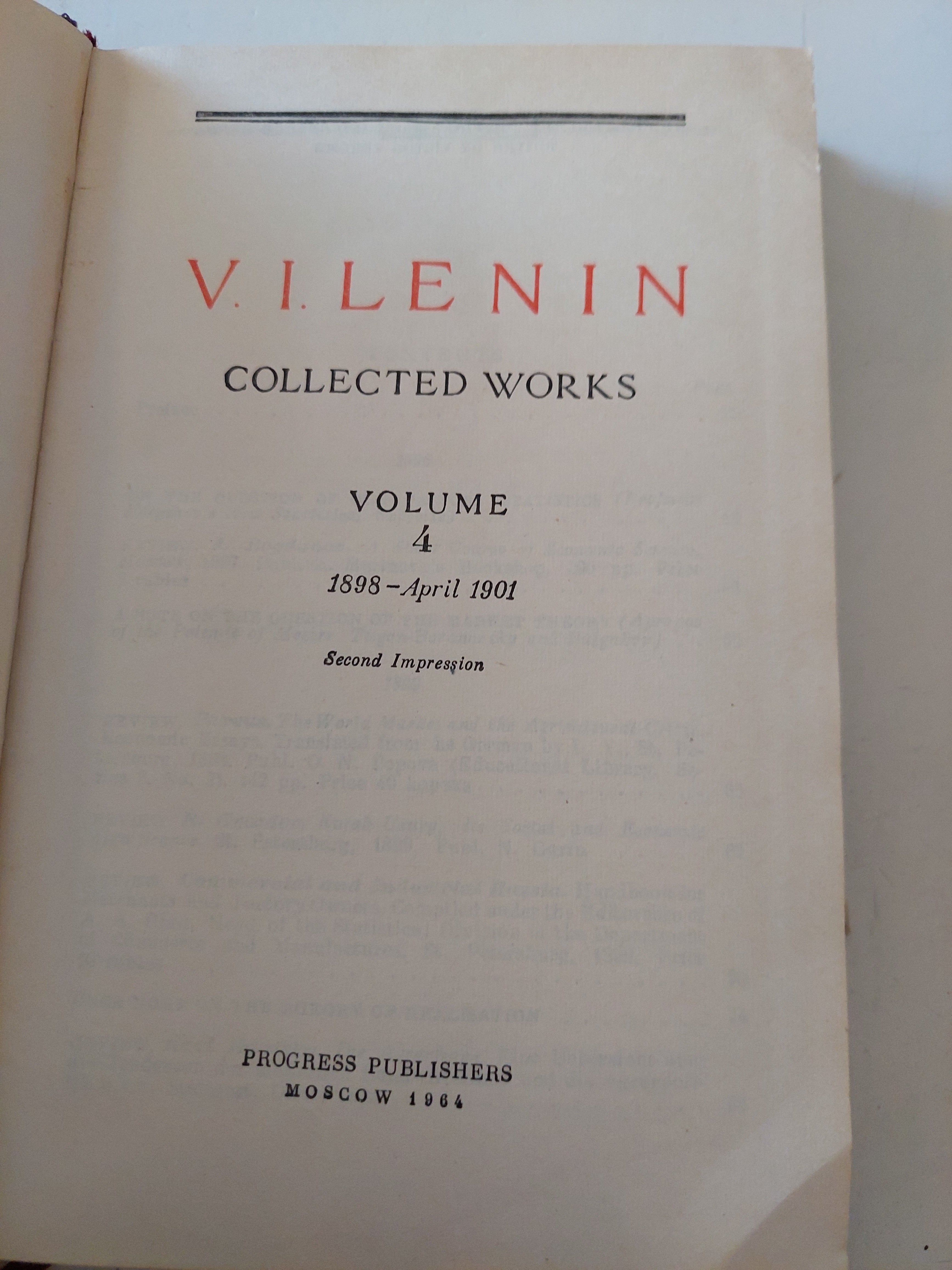 Collected works Vol 4 / Vladimir Lenin - هارد كفر