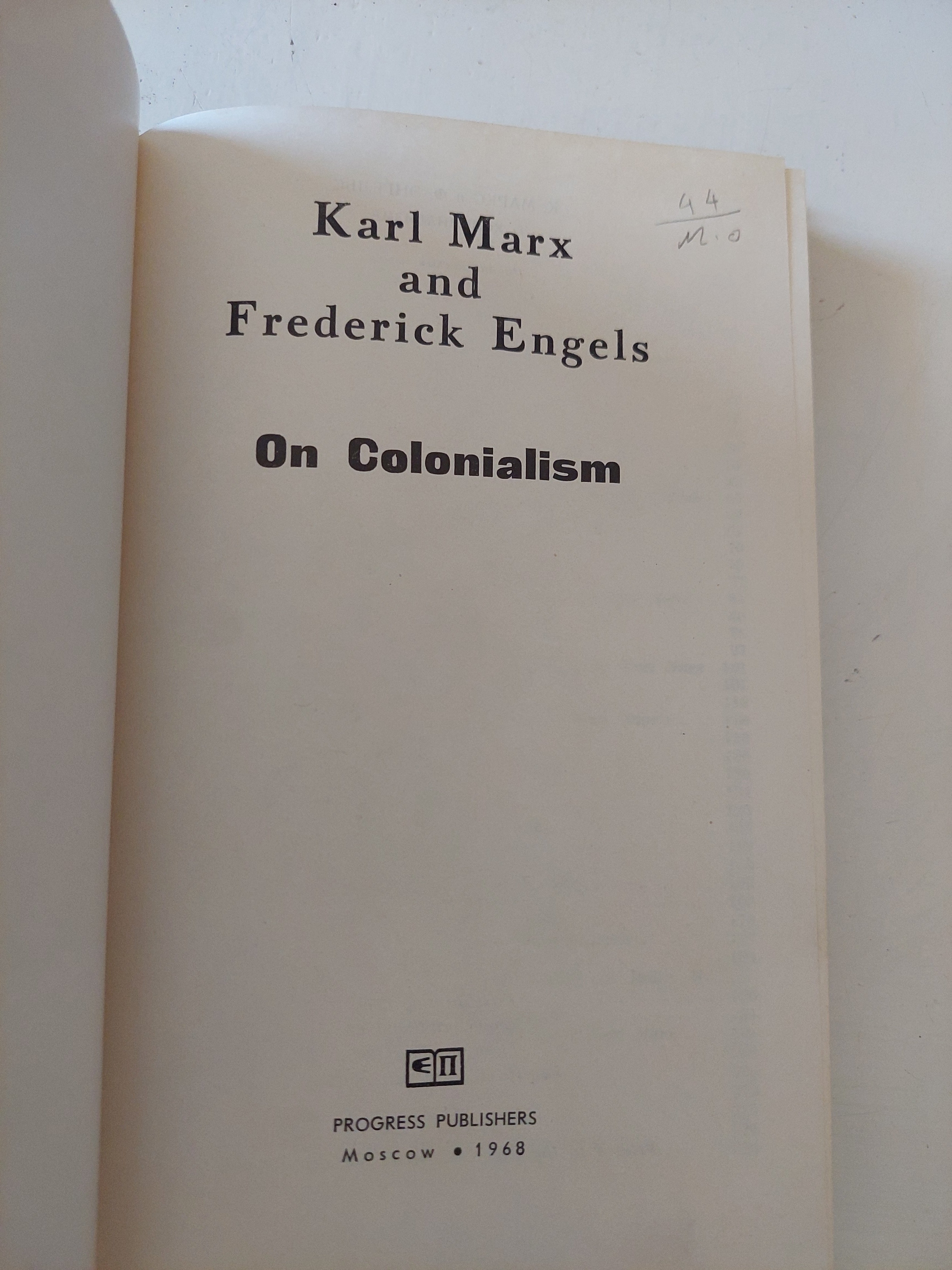 On colonialism / Karl Marx & Frederick Engels 
