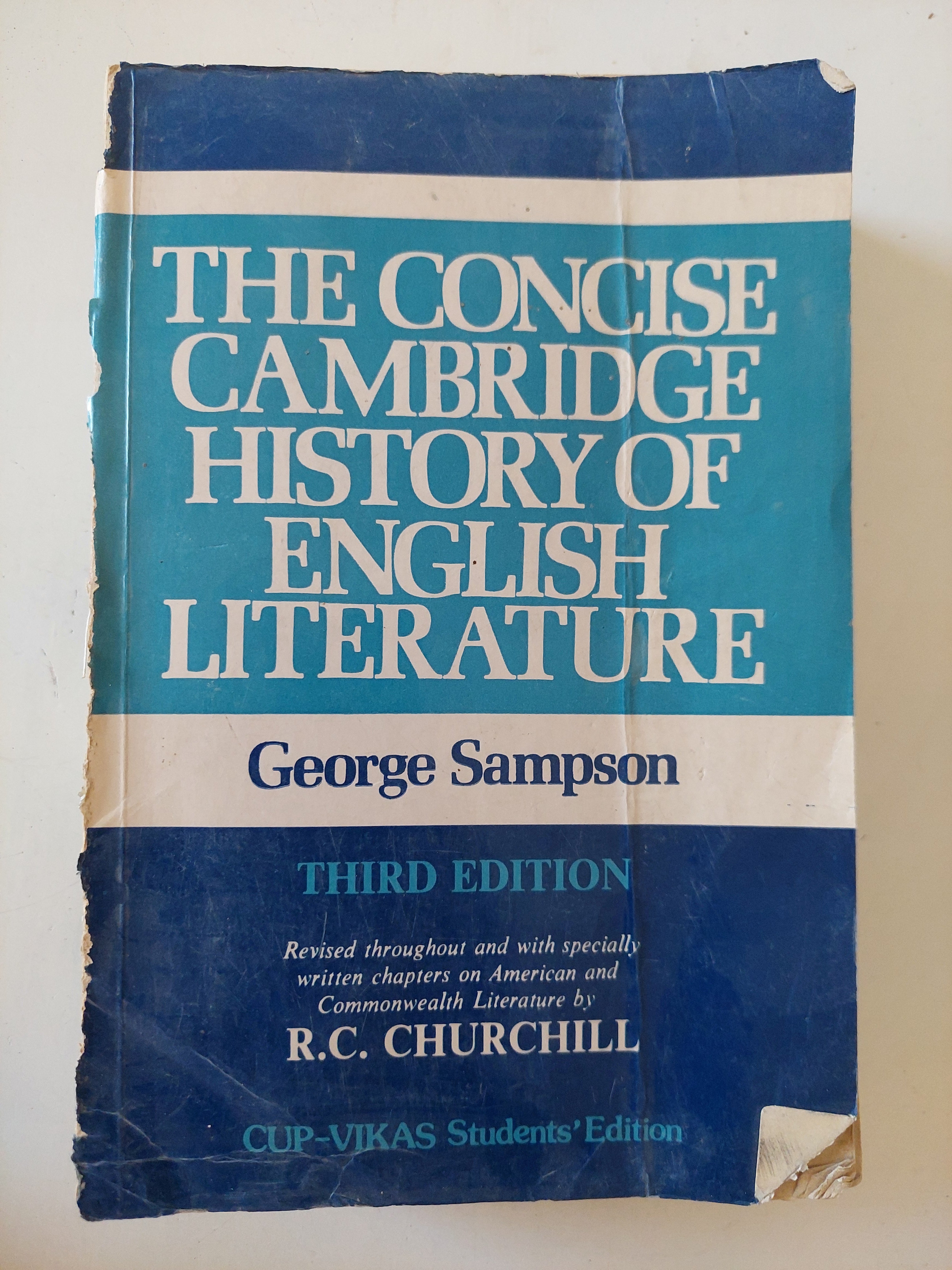 The concise Cambridge history of English literature / George Sampson
