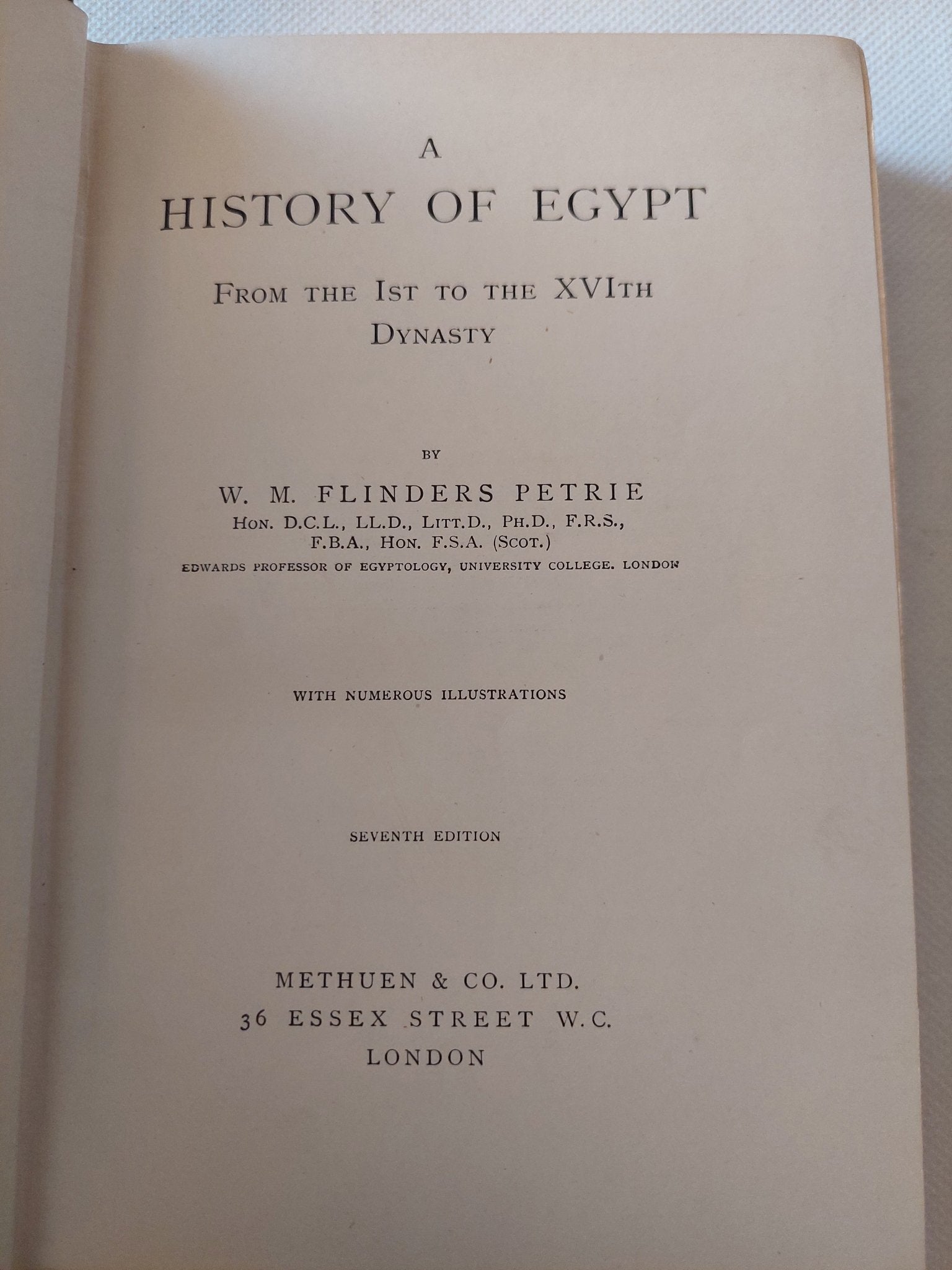 A history of Egypt from the 1st to he XVIth dynasty - هارد كفر ملحق بالصور - متجر كتب مصر - متجر كتب مصر