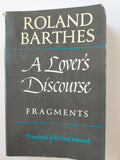 A lover's Discourse / Roland Barthes - متجر كتب مصر - متجر كتب مصر