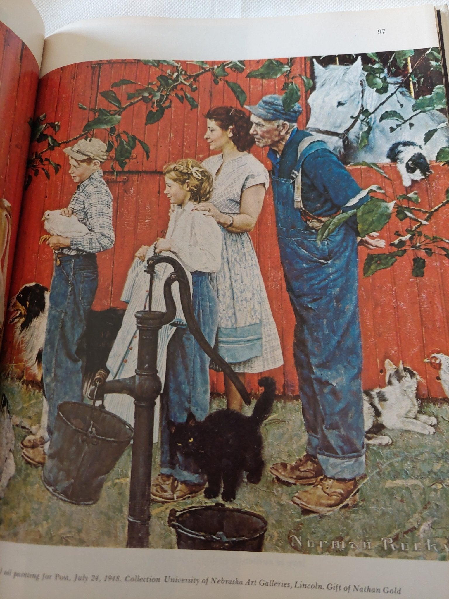 A sixty year retrospective / Norman Rockwell - قطع كبير ملحق بالصور / هارد كفر - متجر كتب مصر - متجر كتب مصر