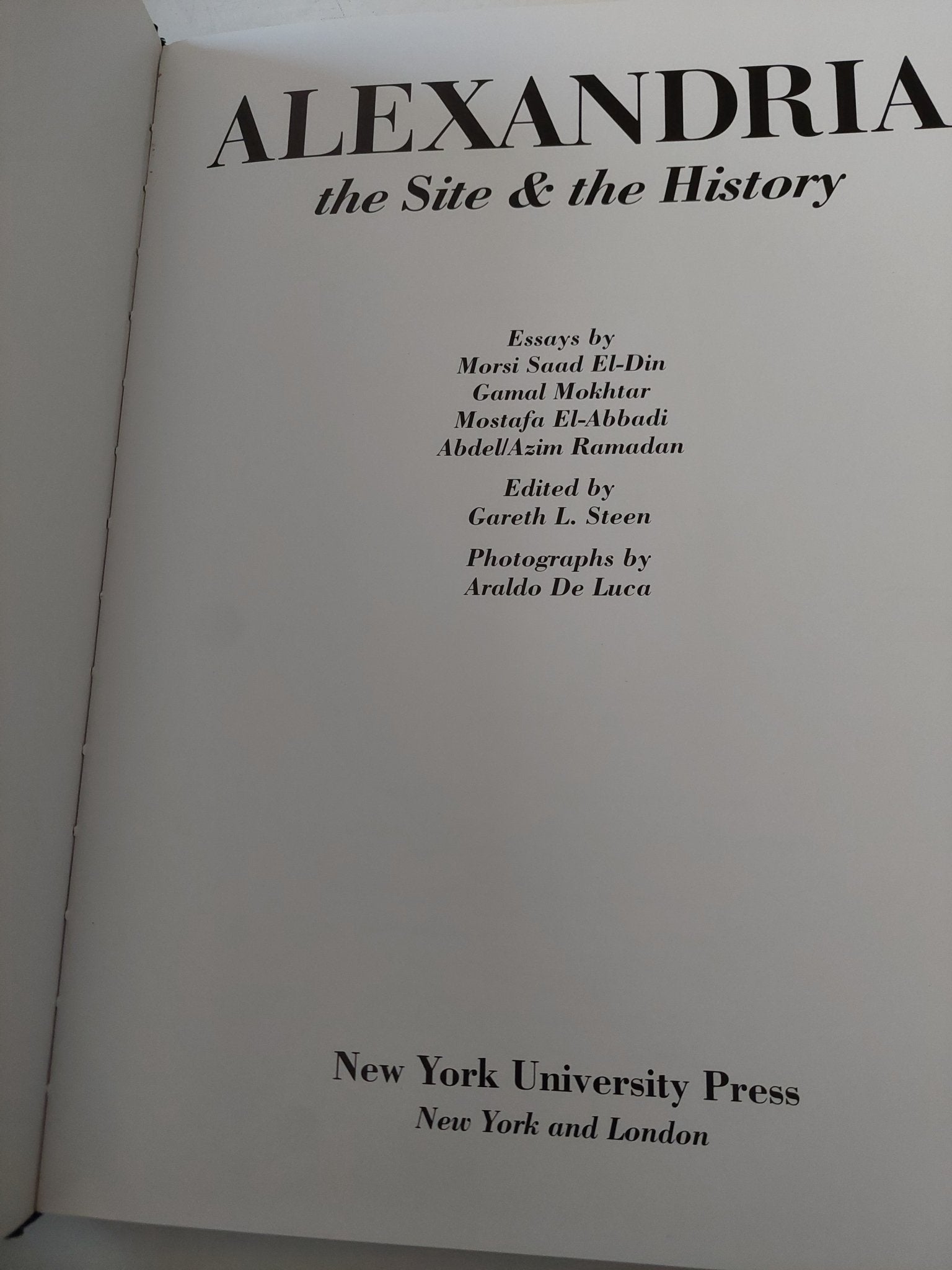 Alexandria .. the site and the history - قطع كبير ملحق بالصور / هارد كفر - متجر كتب مصر - متجر كتب مصر