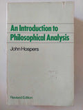An introduction to philosophical analysis / John Hospers - متجر كتب مصر - متجر كتب مصر