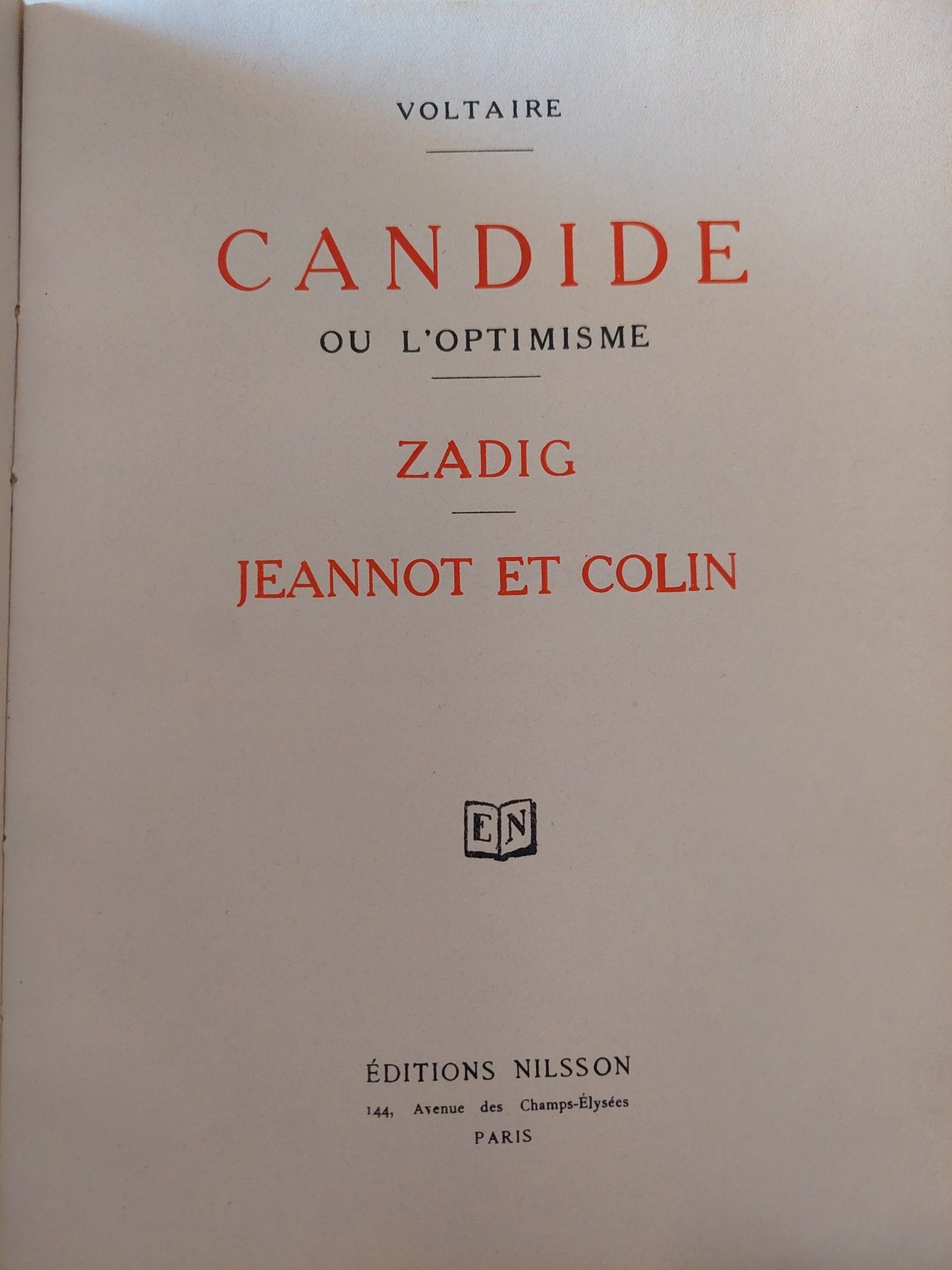 Candide / Voltaire - ملحق بالصور - متجر كتب مصر - المكتبة الفلسفية
