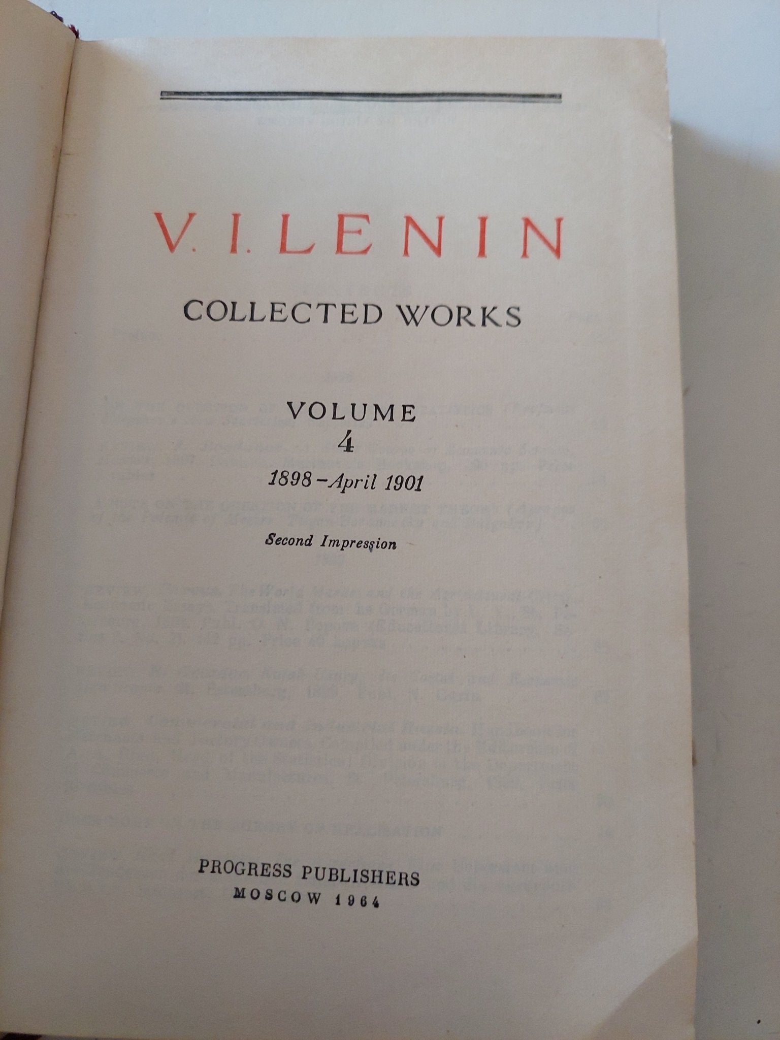 Collected works Vol 4 / Vladimir Lenin - هارد كفر - متجر كتب مصر - متجر كتب مصر