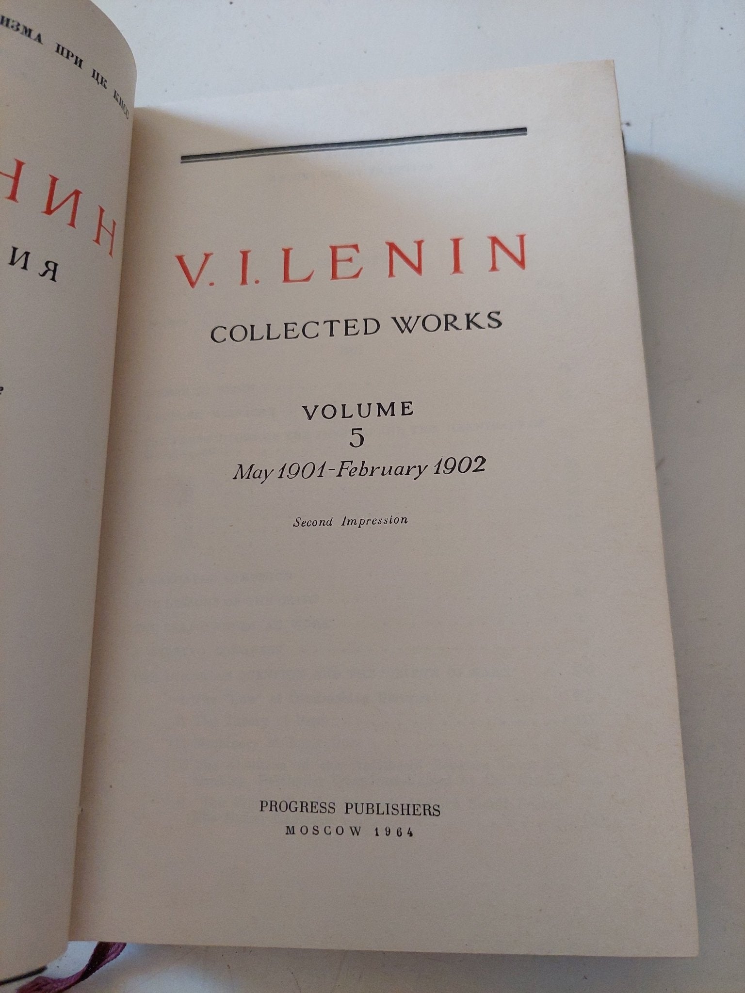 Collected works Vol 5 / Vladimir Lenin - هارد كفر - متجر كتب مصر - متجر كتب مصر