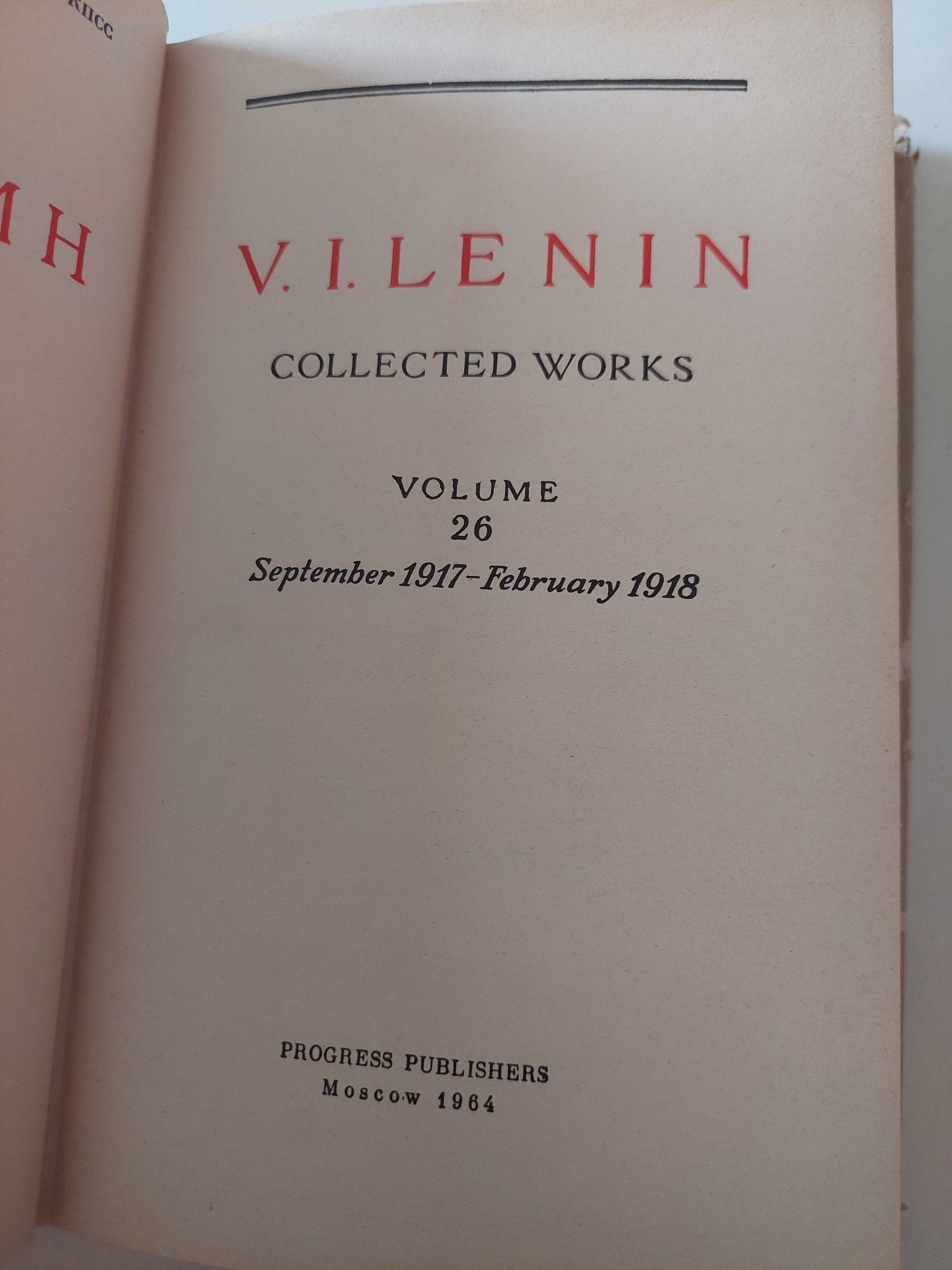 Collected Works volume 26 / Lenin - هارد كفر - متجر كتب مصر - متجر كتب مصر