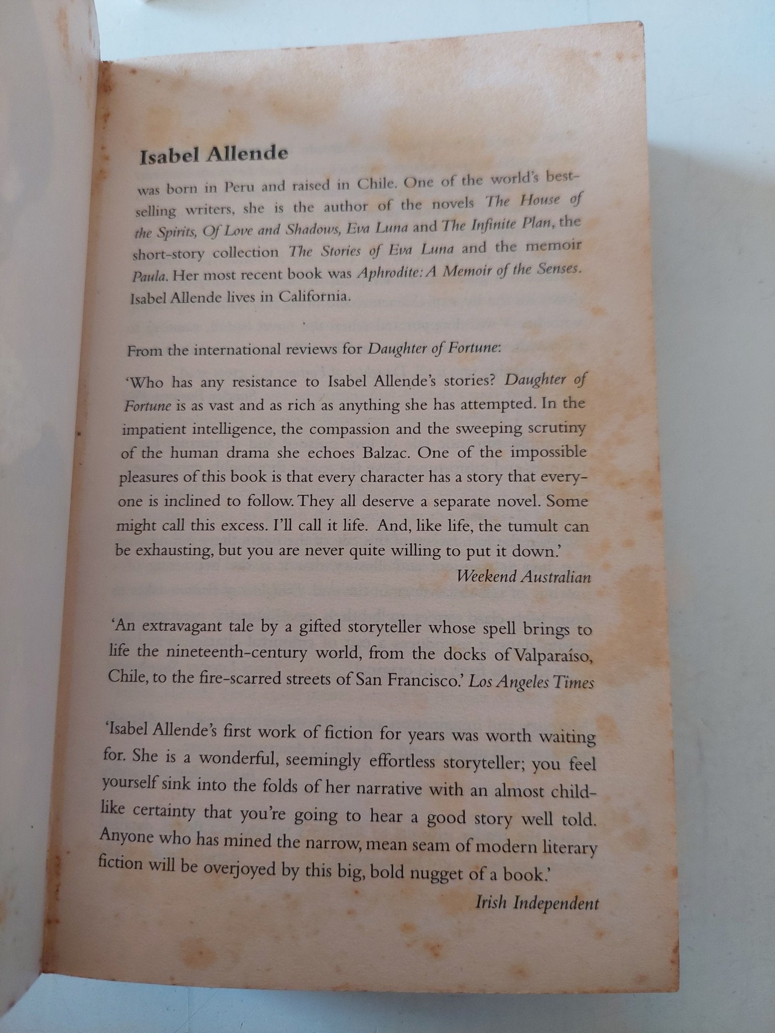 Daughter of fortune / Isabel Allende - متجر كتب مصر - متجر كتب مصر