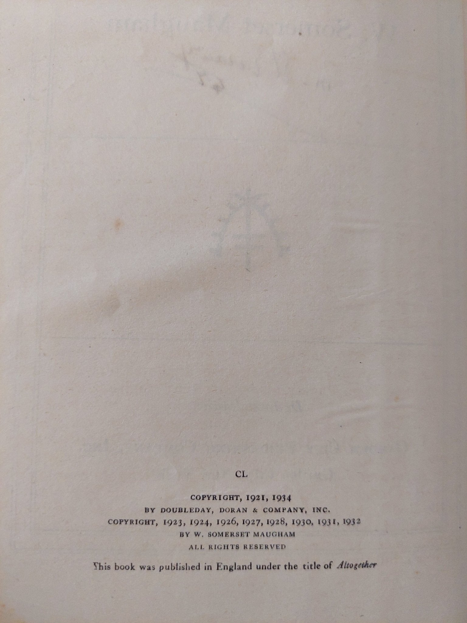 East and West .. the collected short stories of W. Somerset Maugham - هارد كفر - متجر كتب مصر - متجر كتب مصر