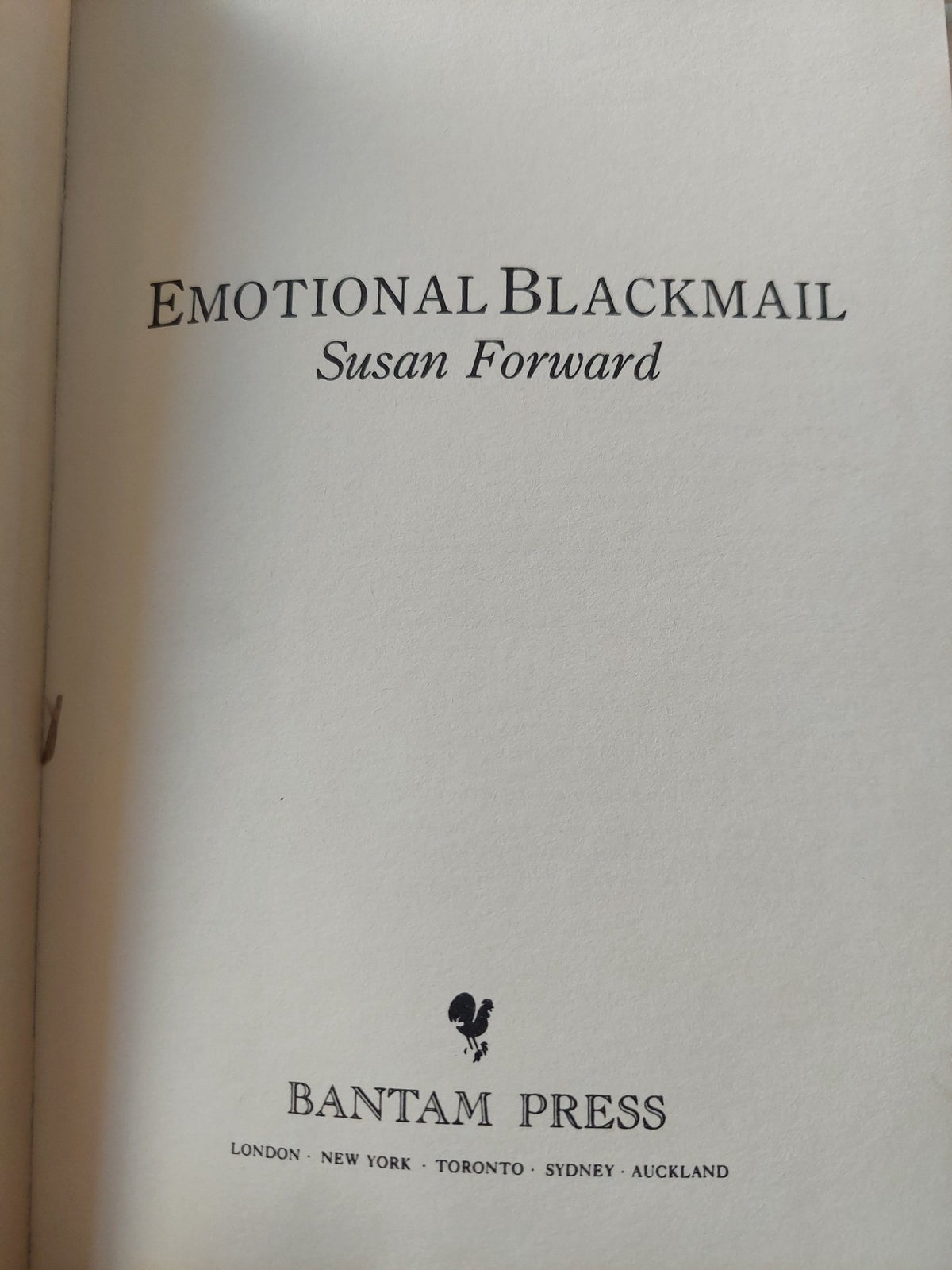 Emotional blackmail / Susan Forward - هارد كفر - متجر كتب مصر - متجر كتب مصر