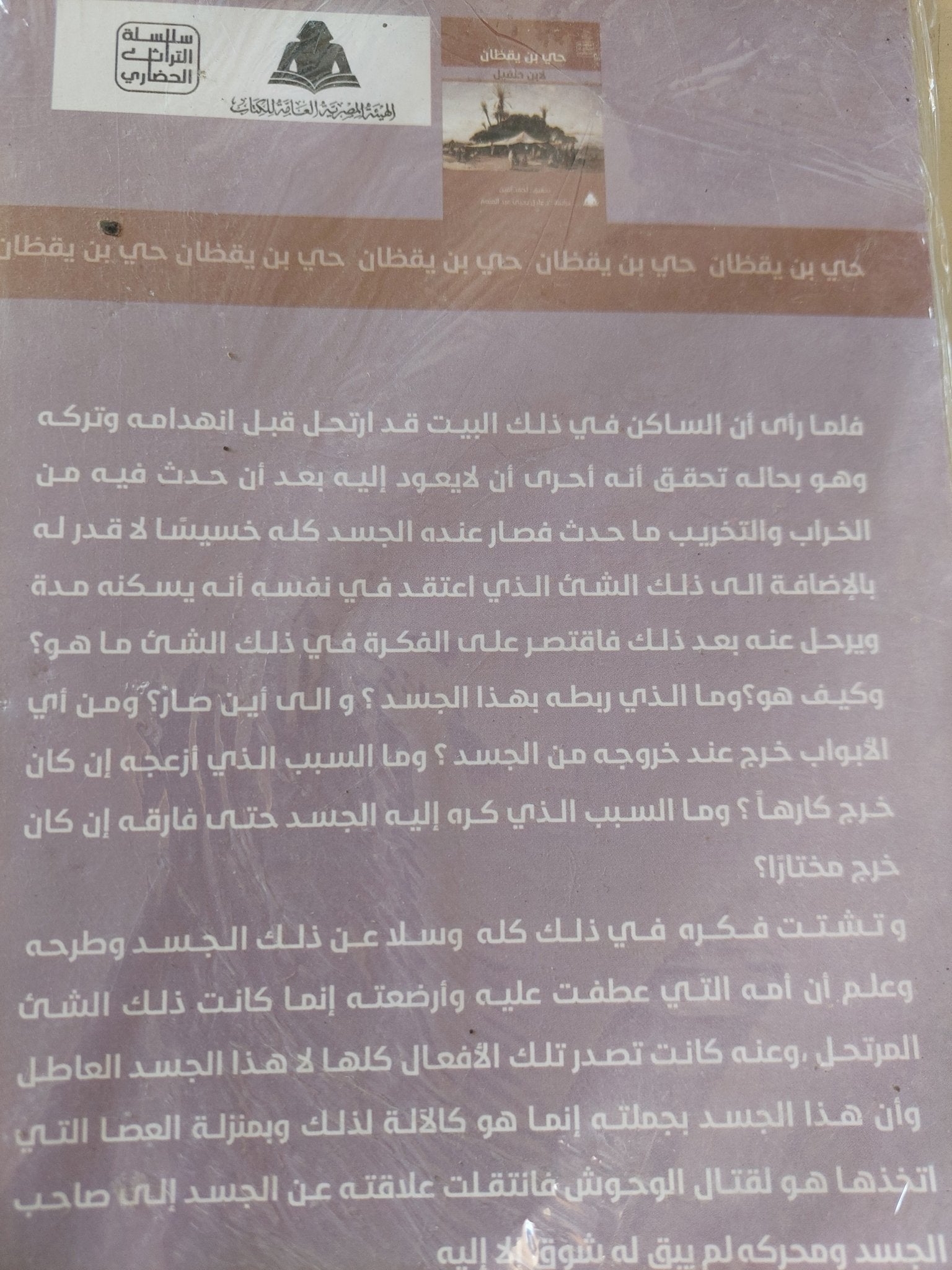 حى بن يقظان / ابن طفيل الأندلسى - متجر كتب مصر - المكتبة الفلسفية