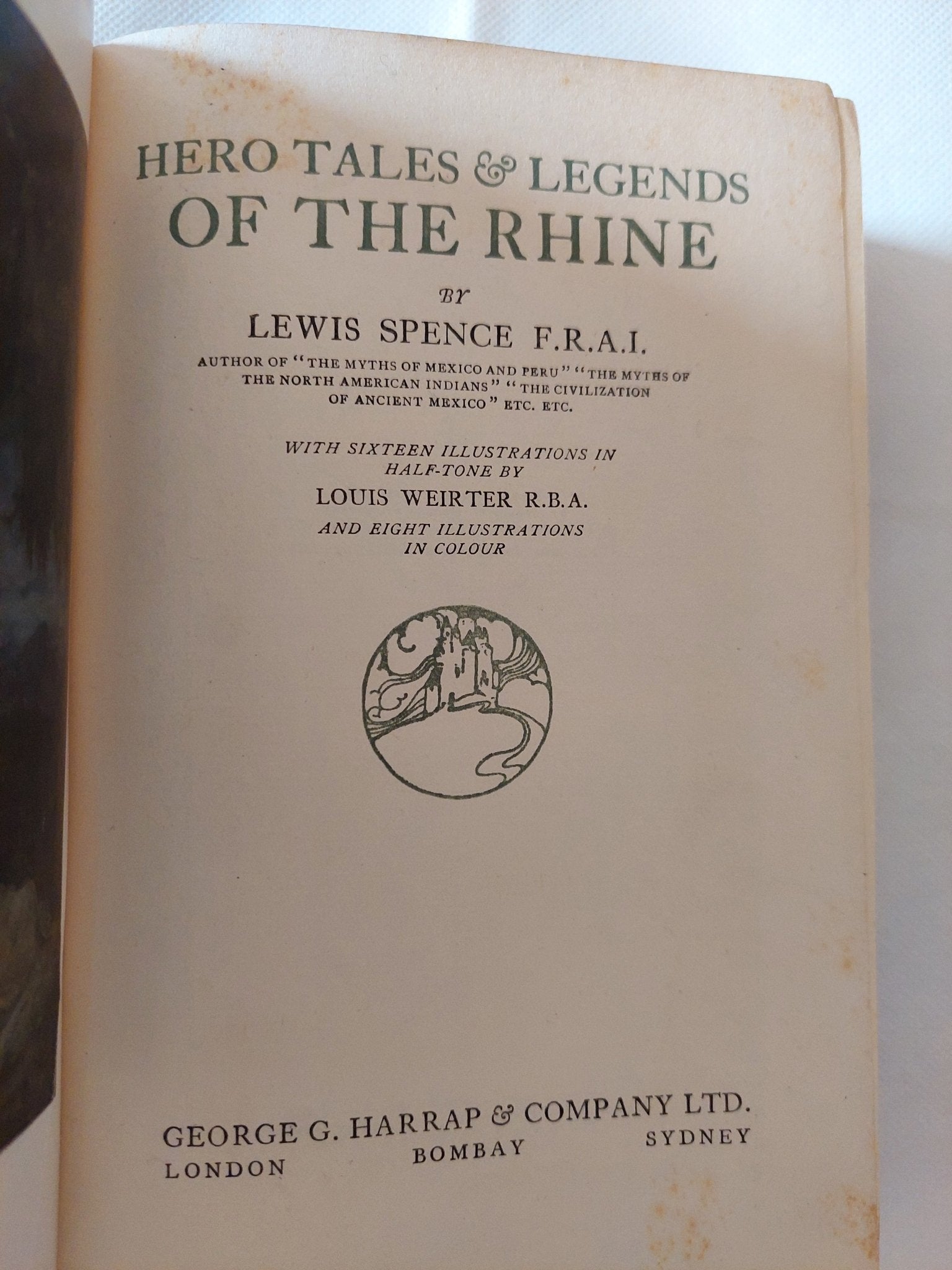 Hero tales and legends of the Rhine / Lewis Spence - هارد كفر ملحق بالصور - متجر كتب مصر - متجر كتب مصر