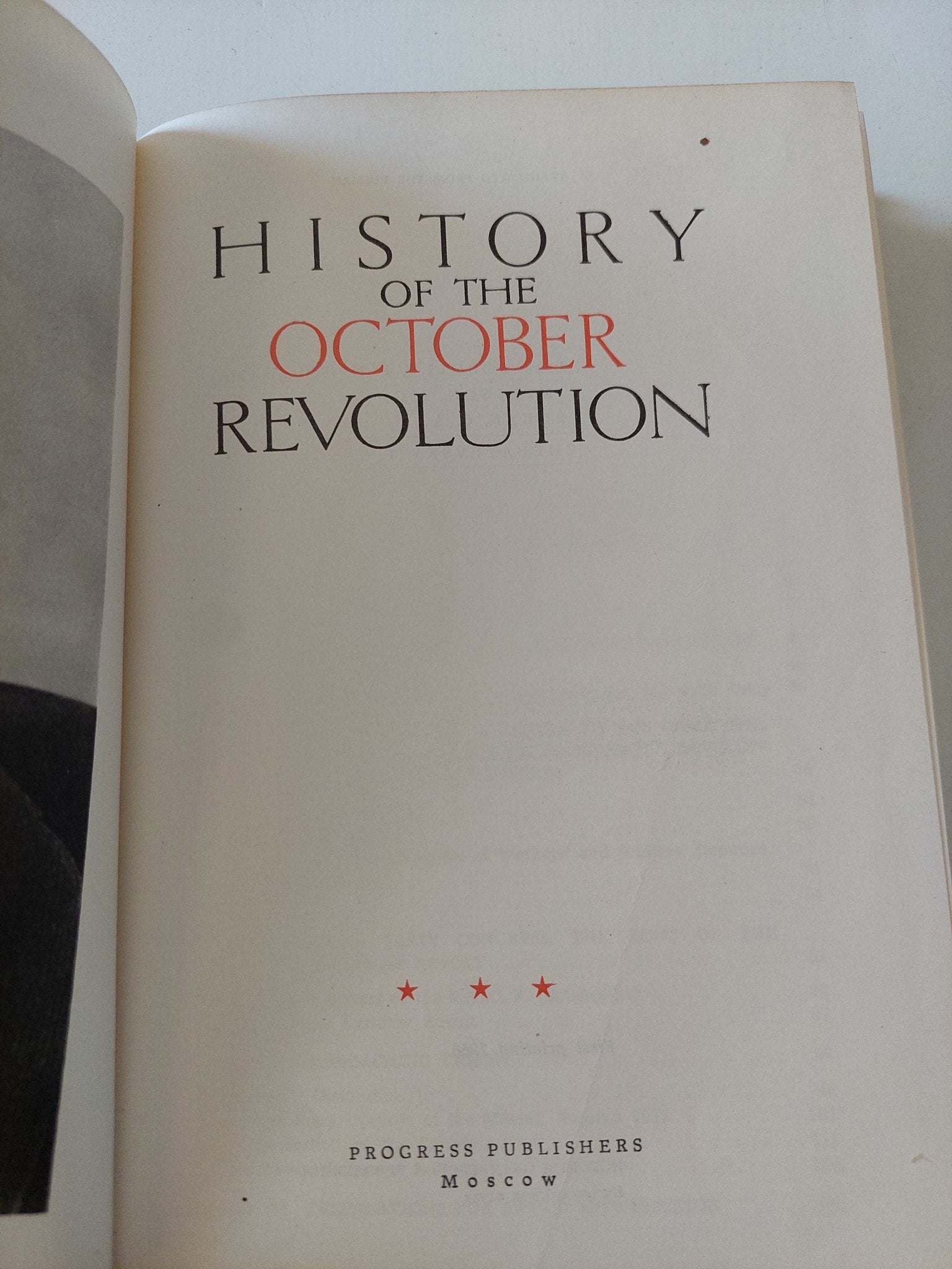History of the October revolution - هارد كفر - متجر كتب مصر - متجر كتب مصر