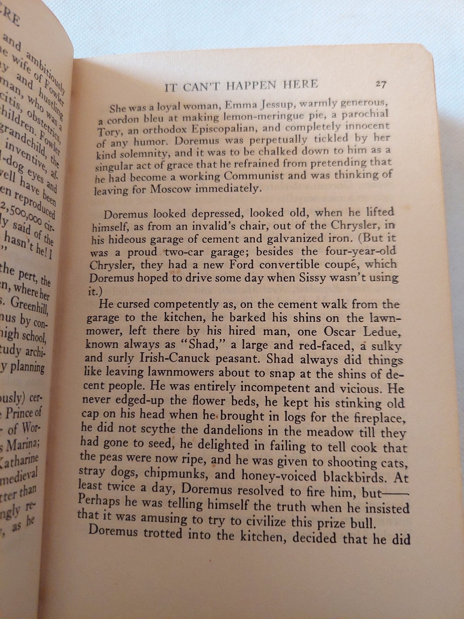 It can't happen here / Sinclair Lewis - هارد كفر - متجر كتب مصر - متجر كتب مصر