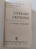 Literary criticism a short history - متجر كتب مصر - المكتبة الفلسفية