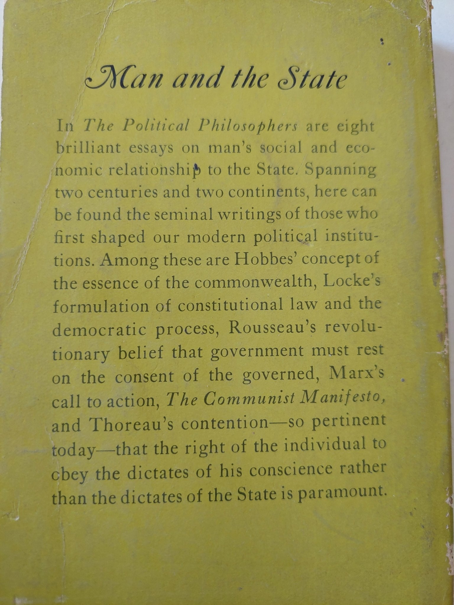 man & the state .. the political philosophers - متجر كتب مصر - متجر كتب مصر