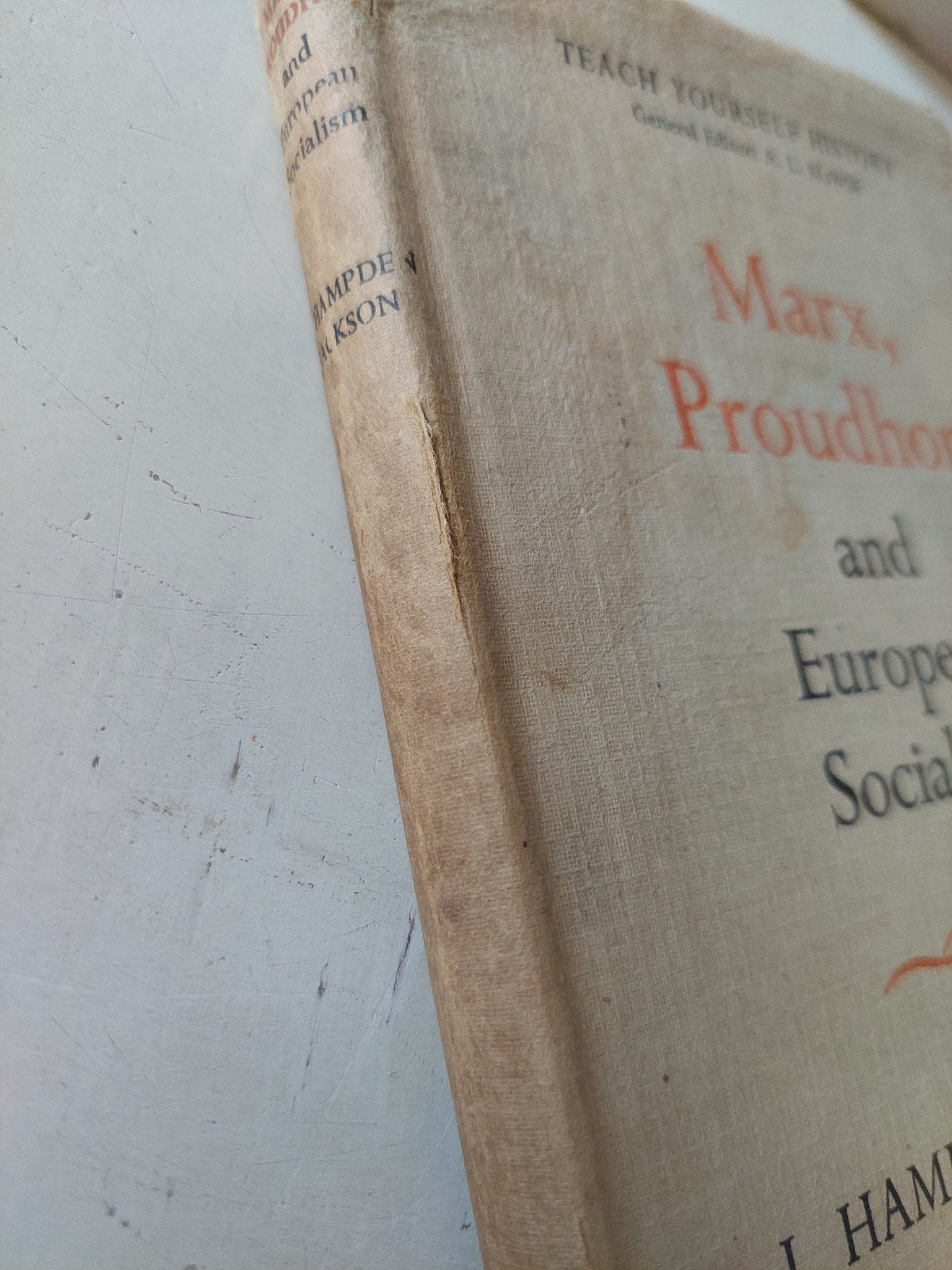Marx , Proudhon and European socialism / J. Hampden Jackson - هارد كفر - متجر كتب مصر - متجر كتب مصر