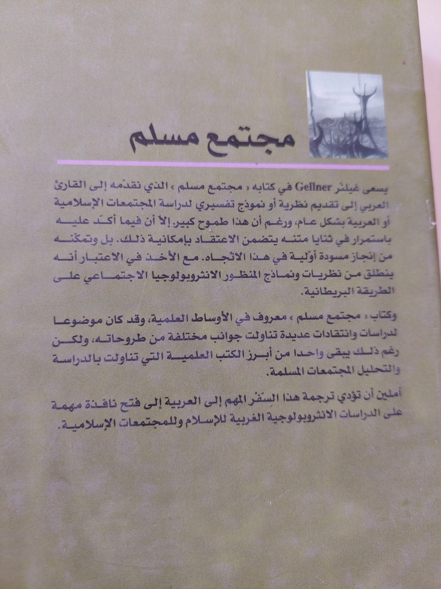 مجتمع مسلم / إرنست غيلنر - هارد كفر - متجر كتب مصر - المكتبة الفلسفية