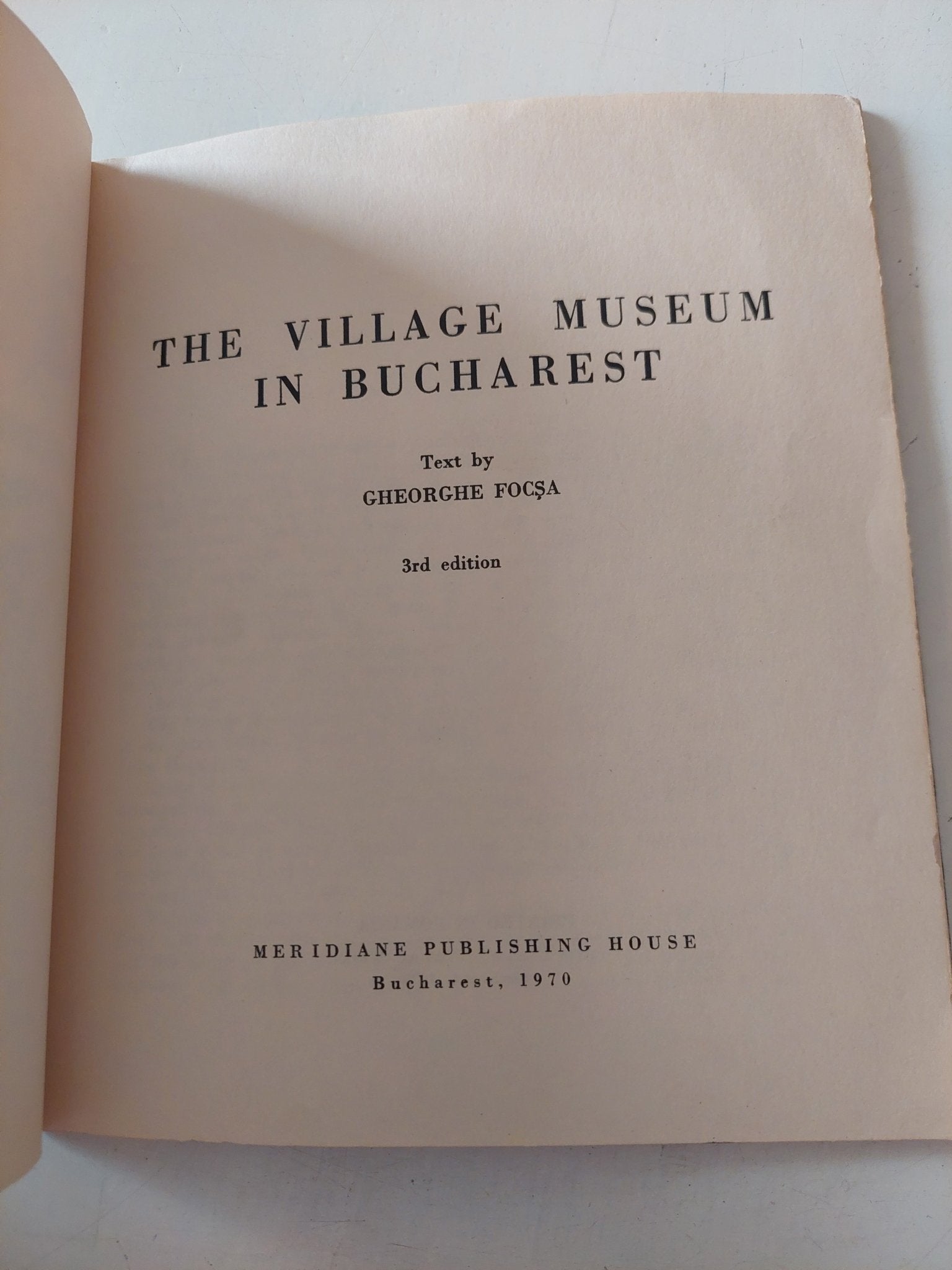 ملحق بالصور the village museum in Bucharest / GH. Fosca - ١٩٧٠ - متجر كتب مصر - متجر كتب مصر