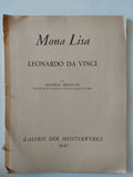 Mona Lisa / Leonardo Da Vinci - قطع كبير ملحق بالصور ١٩٤٧ - متجر كتب مصر - متجر كتب مصر