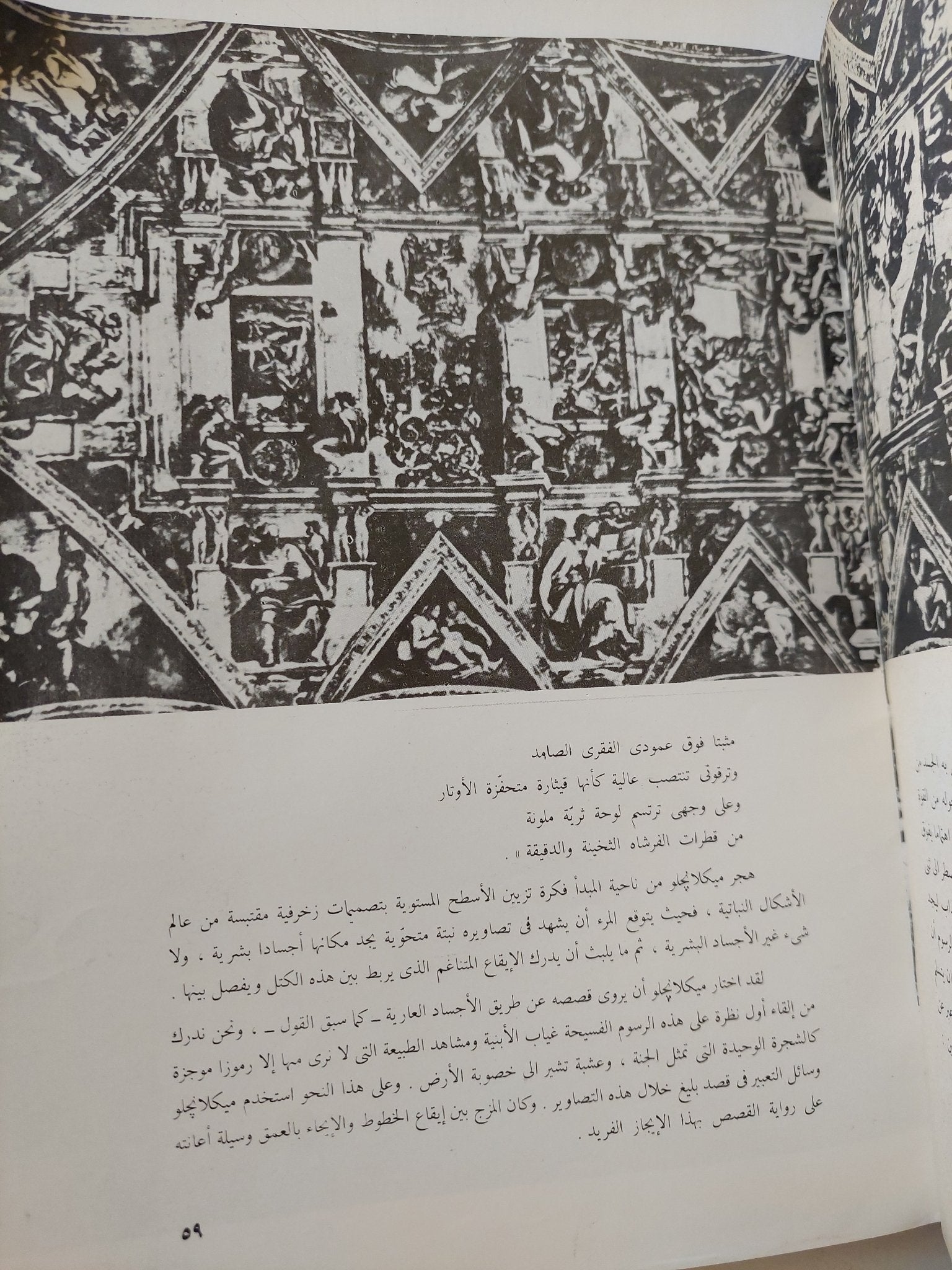 ميكلانجلو / ثروت عكاشة - قطع كبير ملحق بالصور - متجر كتب مصر - متجر كتب مصر
