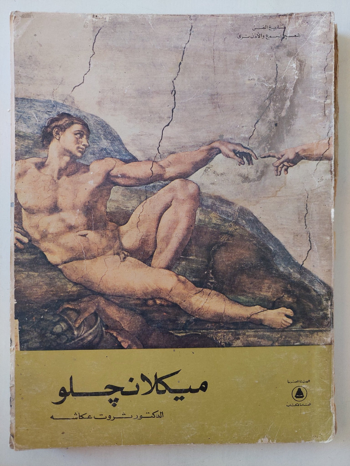 ميكلانجلو / ثروت عكاشة - قطع كبير ملحق بالصور - متجر كتب مصر - متجر كتب مصر
