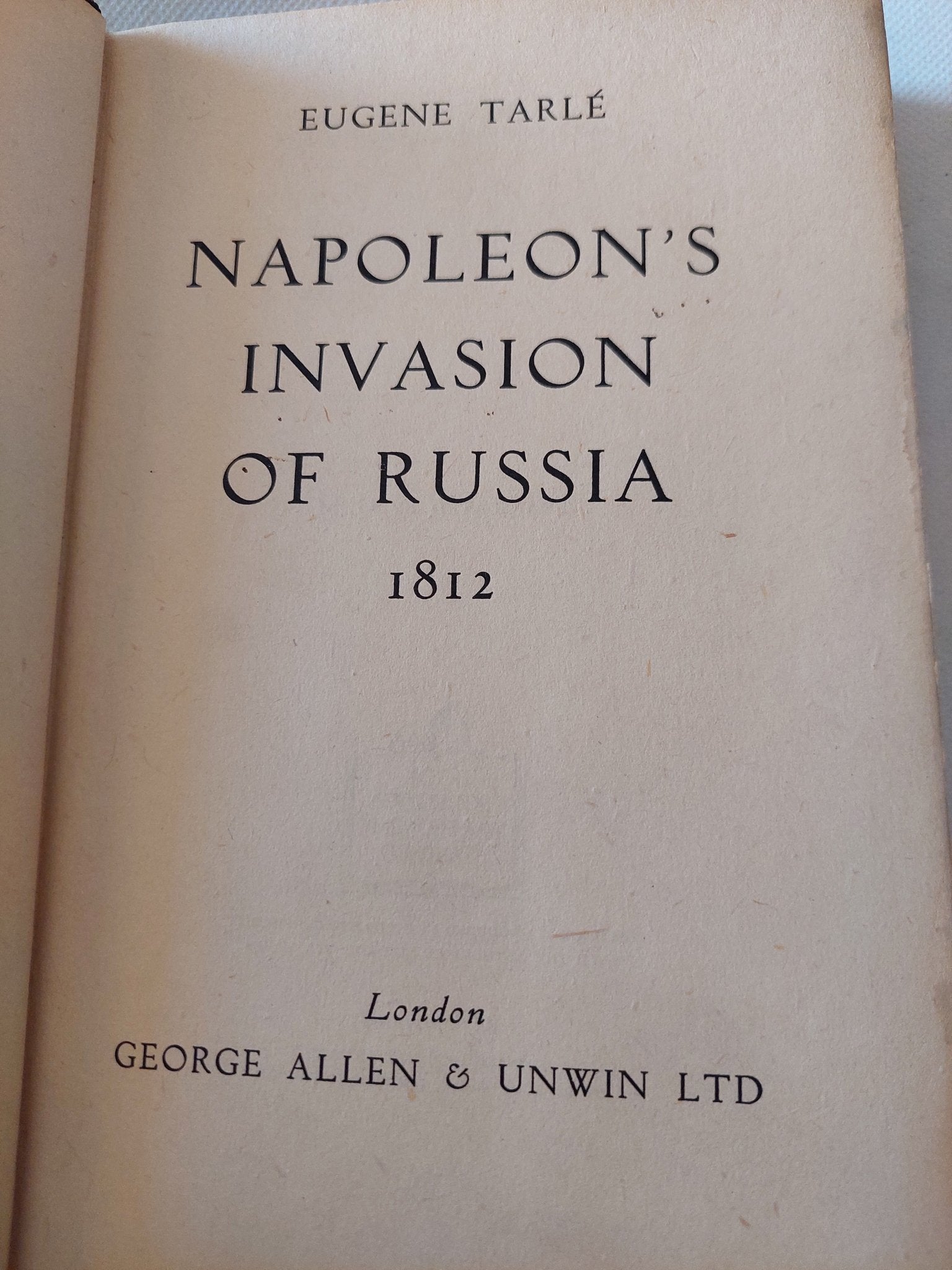 Napoleon's invasion of Russia / Eugene Tarle - هارد كفر - متجر كتب مصر - متجر كتب مصر