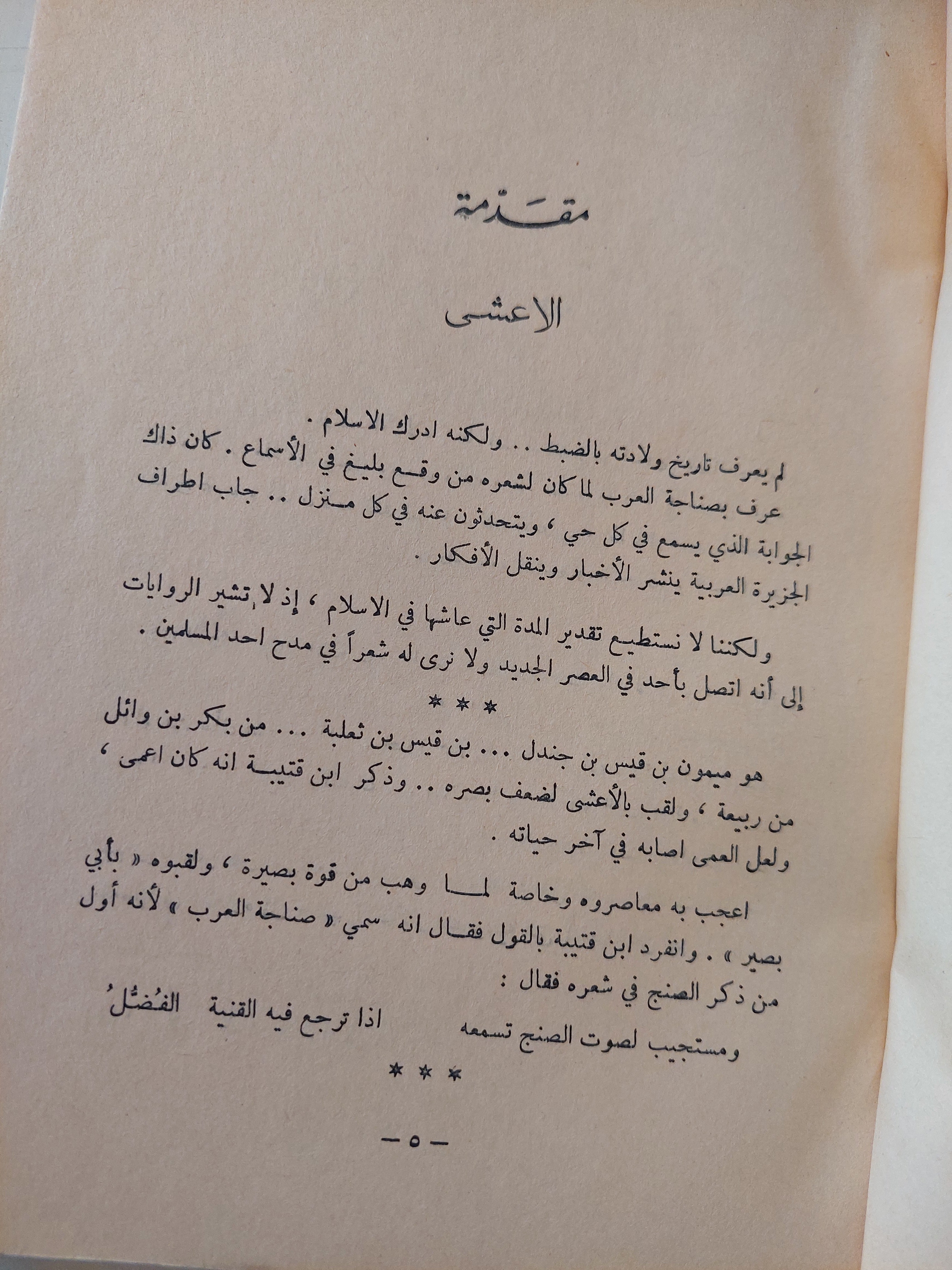 شرح ديوان الأعشي / إبراهيم جزينى طبعة ١٩٦٨ - متجر كتب مصر - متجر كتب مصر