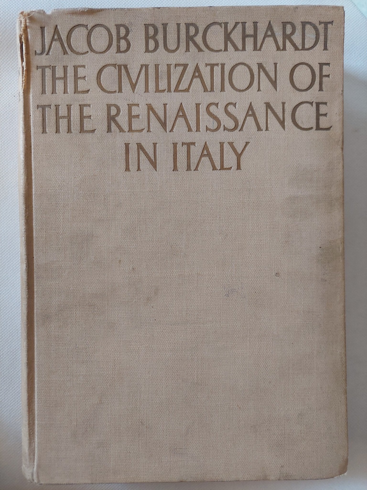 The Civilization of the Renaissance in Italy / Jacob Burckhardt - قطع كبير ملحق بالصور / هارد كفر - متجر كتب مصر - متجر كتب مصر