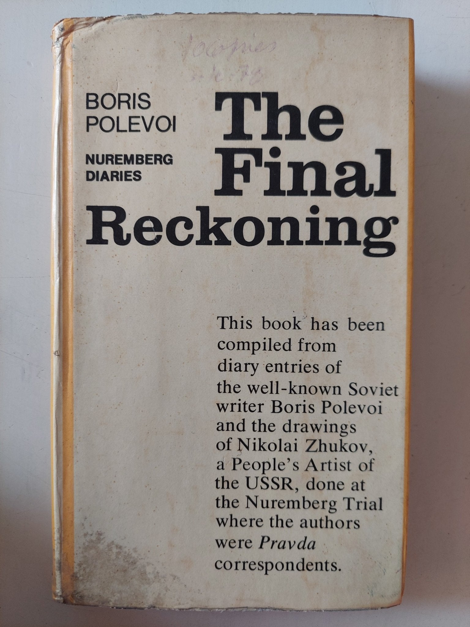 The final reckoning / Boris Polevoi - هارد كفر - متجر كتب مصر - متجر كتب مصر