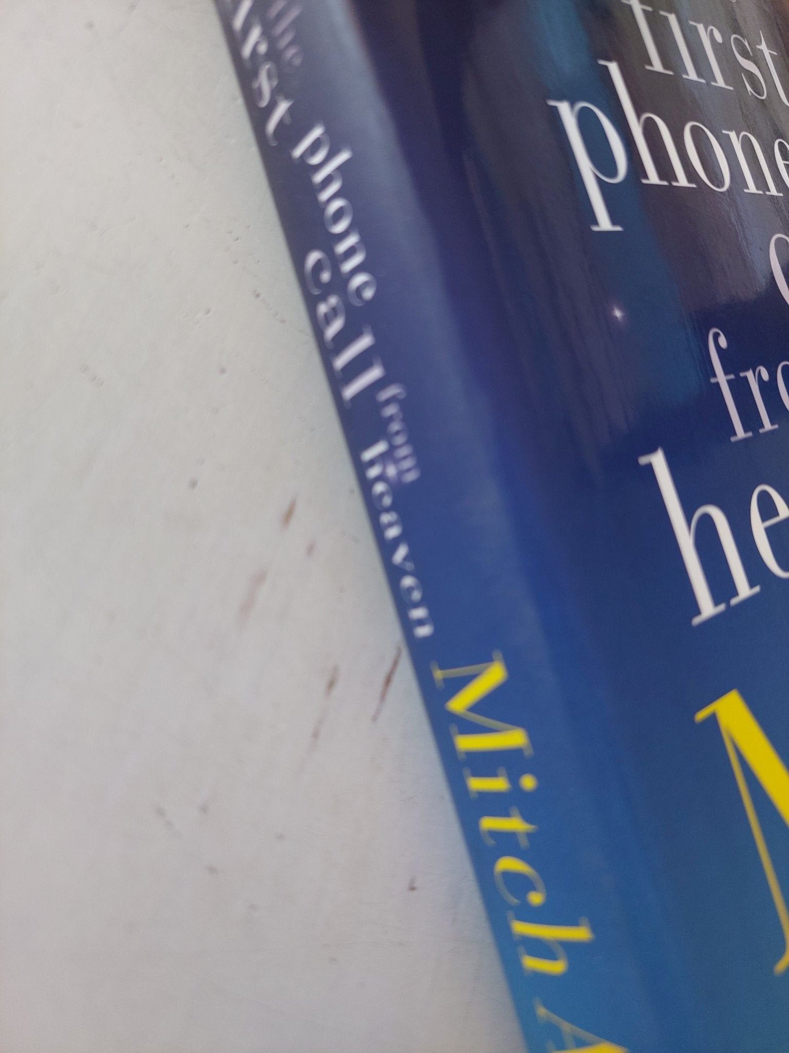 The first phone call from heaven / Mitch Albom - هارد كفر - متجر كتب مصر - متجر كتب مصر
