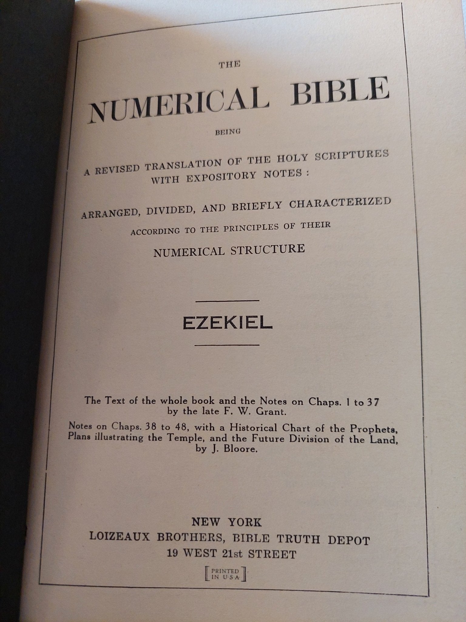 THE NUMERICAL BIBLE F.W GRANT 5 OUT OF THE 7 SERIES SET - هارد كفر - متجر كتب مصر - المكتبة الفلسفية