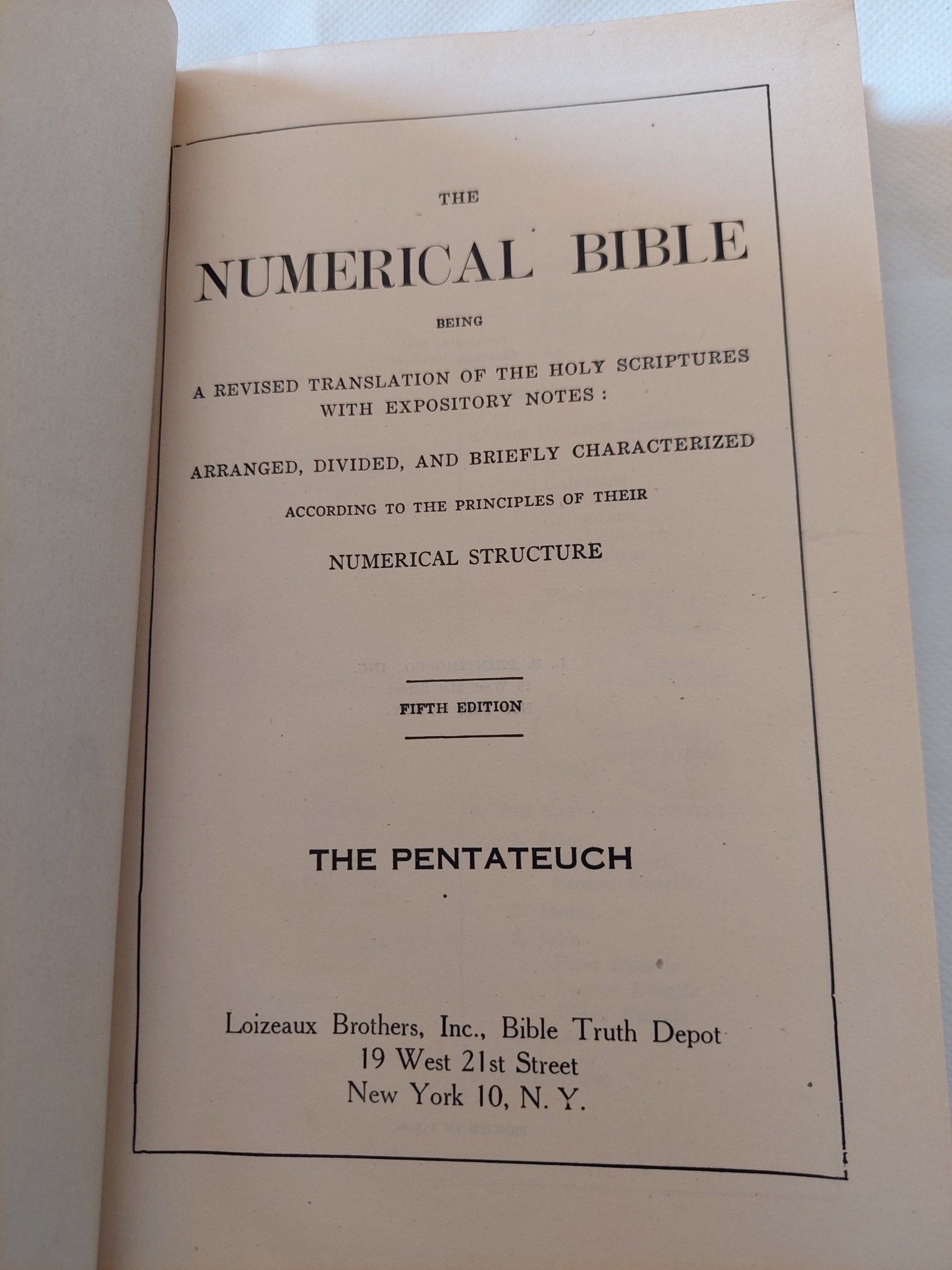 THE NUMERICAL BIBLE F.W GRANT 5 OUT OF THE 7 SERIES SET - هارد كفر - متجر كتب مصر - المكتبة الفلسفية