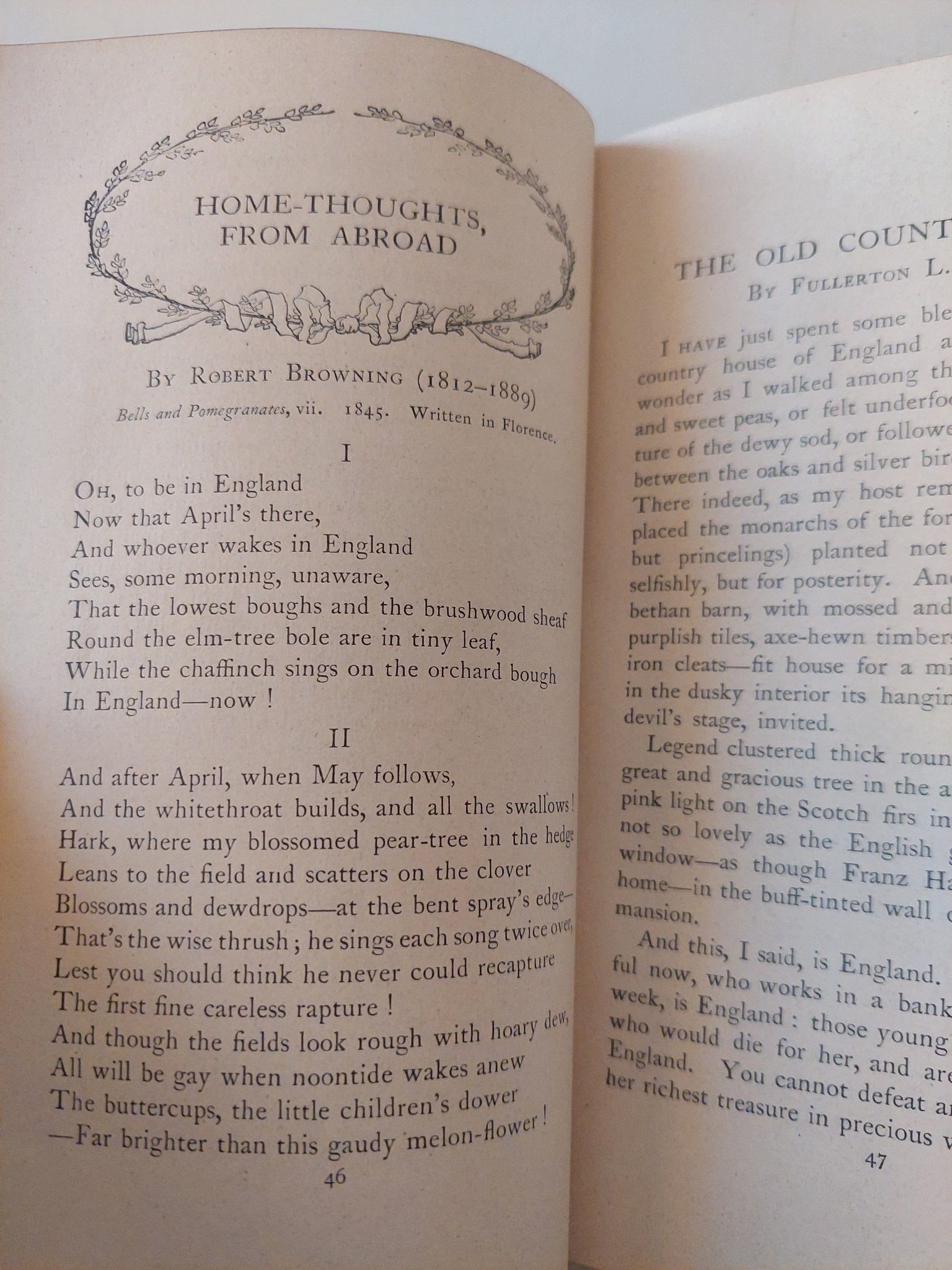 The Old Country: A Book of Praise of England - Ernest Rhys - هارد كفر ملحق بالصور - متجر كتب مصر - متجر كتب مصر